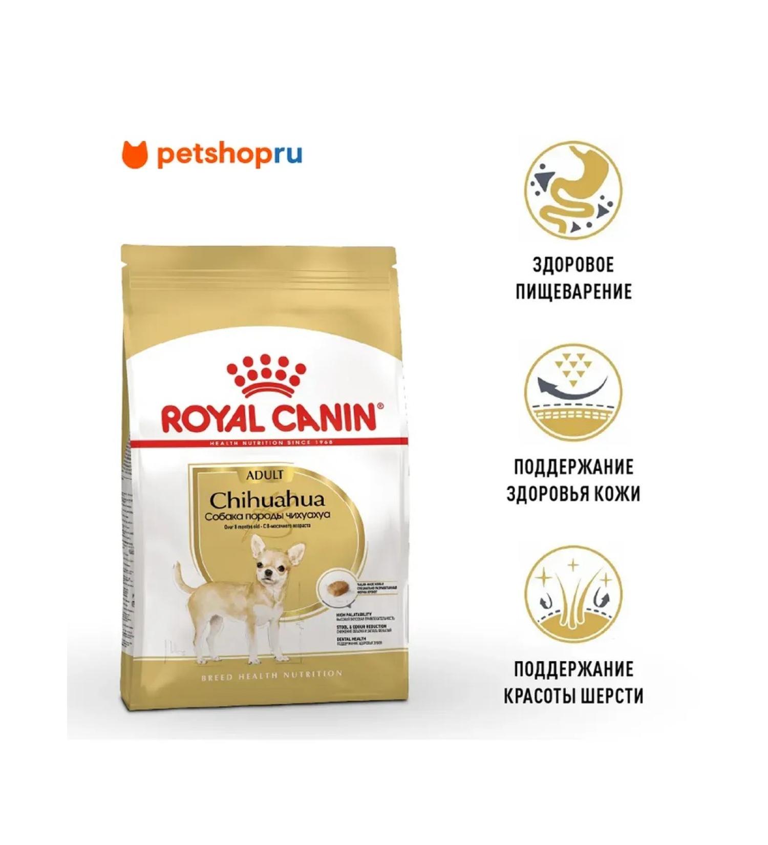 ROYAL CANIN Dry food chihuahua adult for Chihuahua from 8 months 3 kg - Buy Online on GoSupps.com