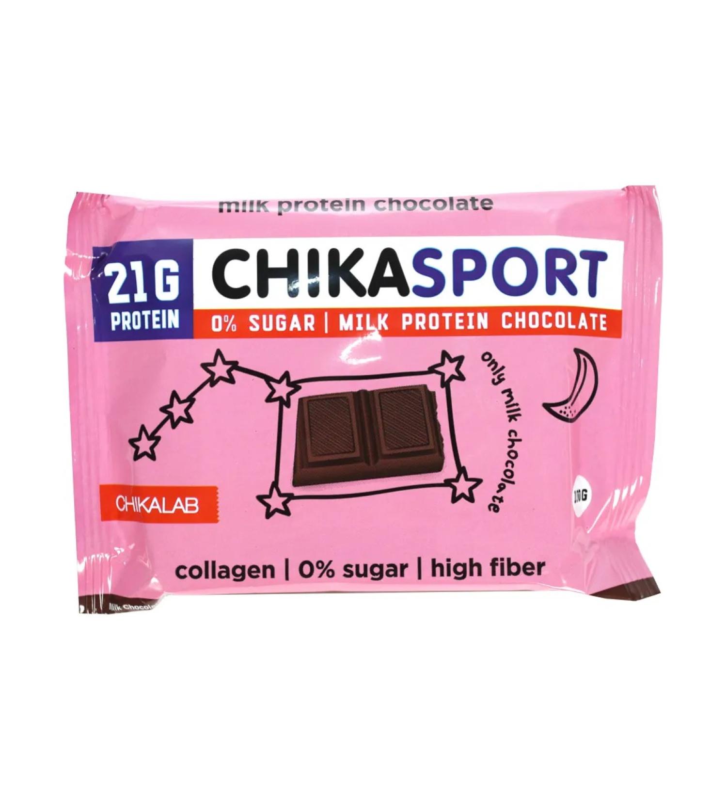 CHIKALAB Chika Sport chocolate Protein milk 100 g - Buy Online on GoSupps.com
