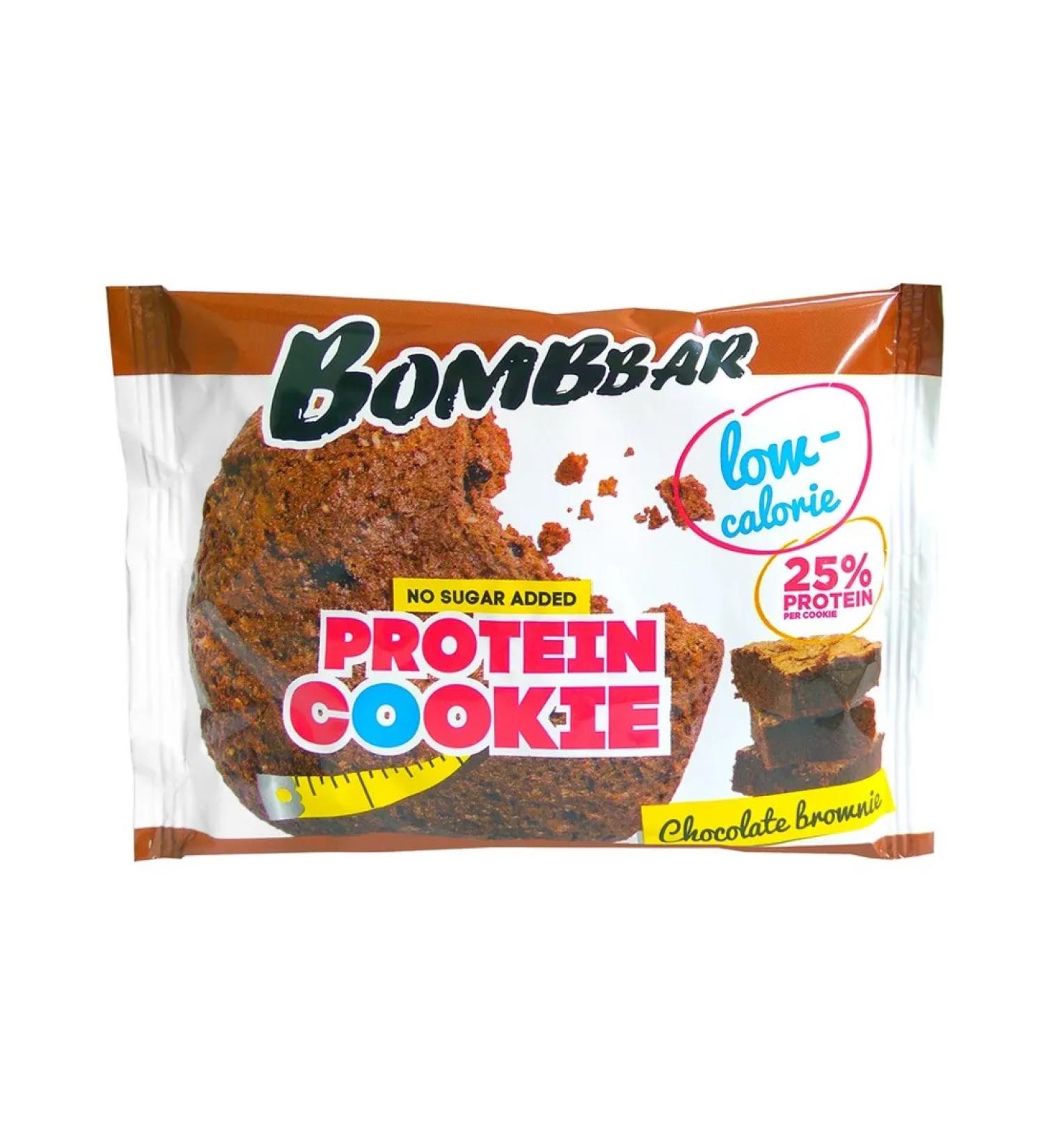 BombBar Chocolate brownie cookies low -calorie proteinovo - Buy Online on GoSupps.com