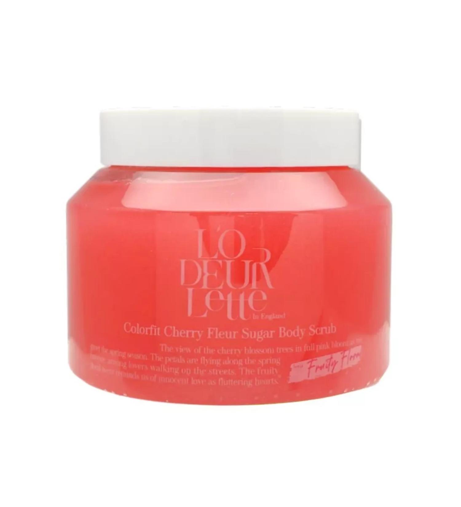 Sugar body scrub with the aroma of the cherry flower 500 g 1pc