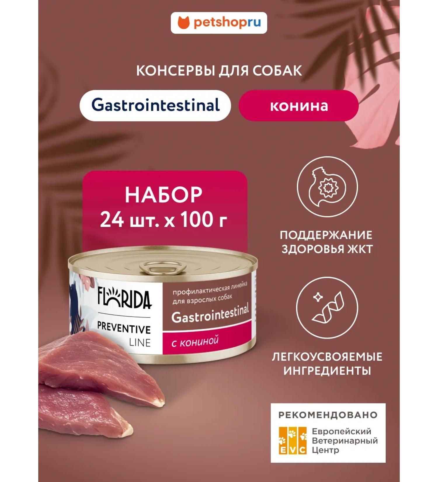 Florida GastroinTestinal canned food for dogs with a hump 24x100g - Buy Online on GoSupps.com