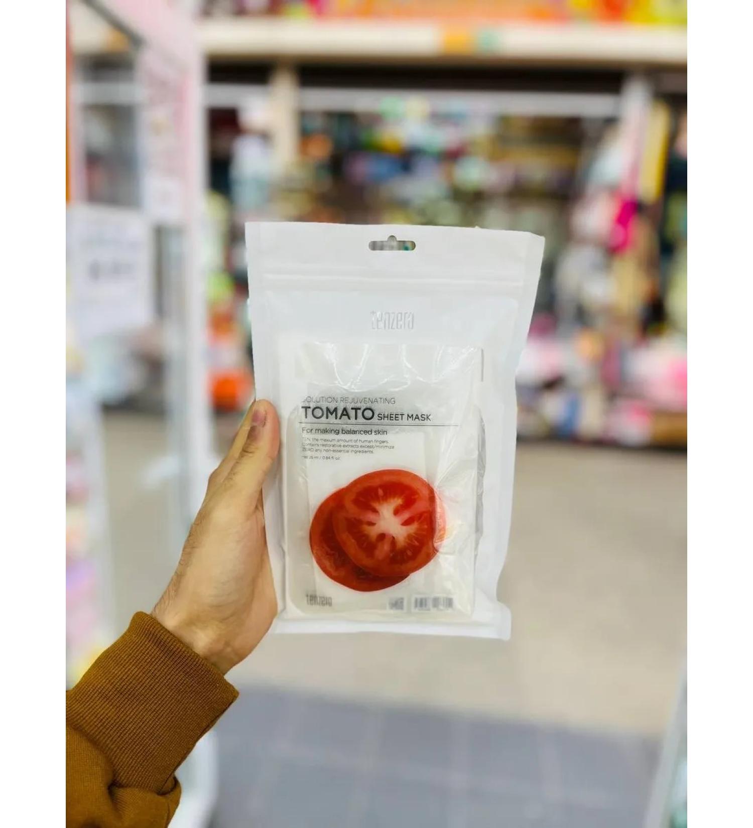 Cosmetic masks Mask based on tomato extract 10pcs