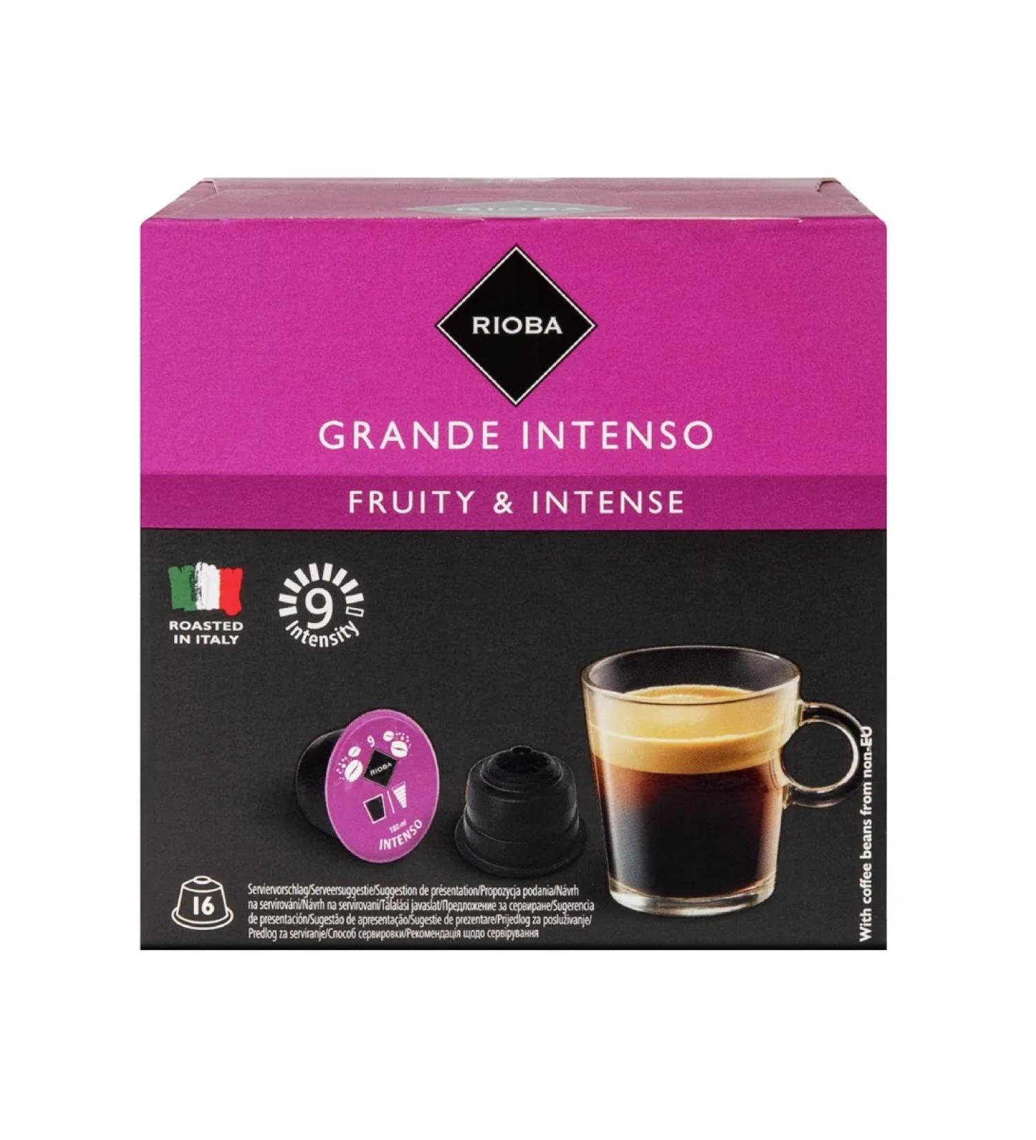 RIOBA Coffee in Dolce Gusto Grande Intenso 16pcs 112g - Buy Online on GoSupps.com