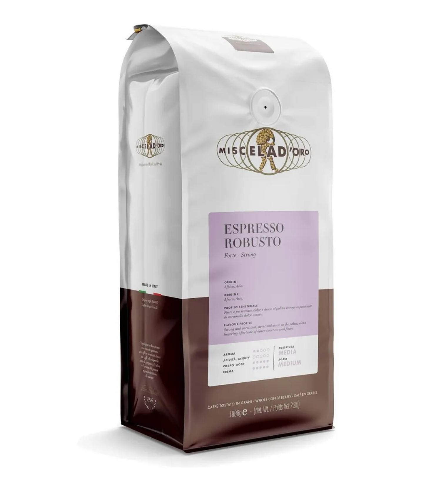 Miscela d'Oro Espresso Robusto coffee in grains 1 kg