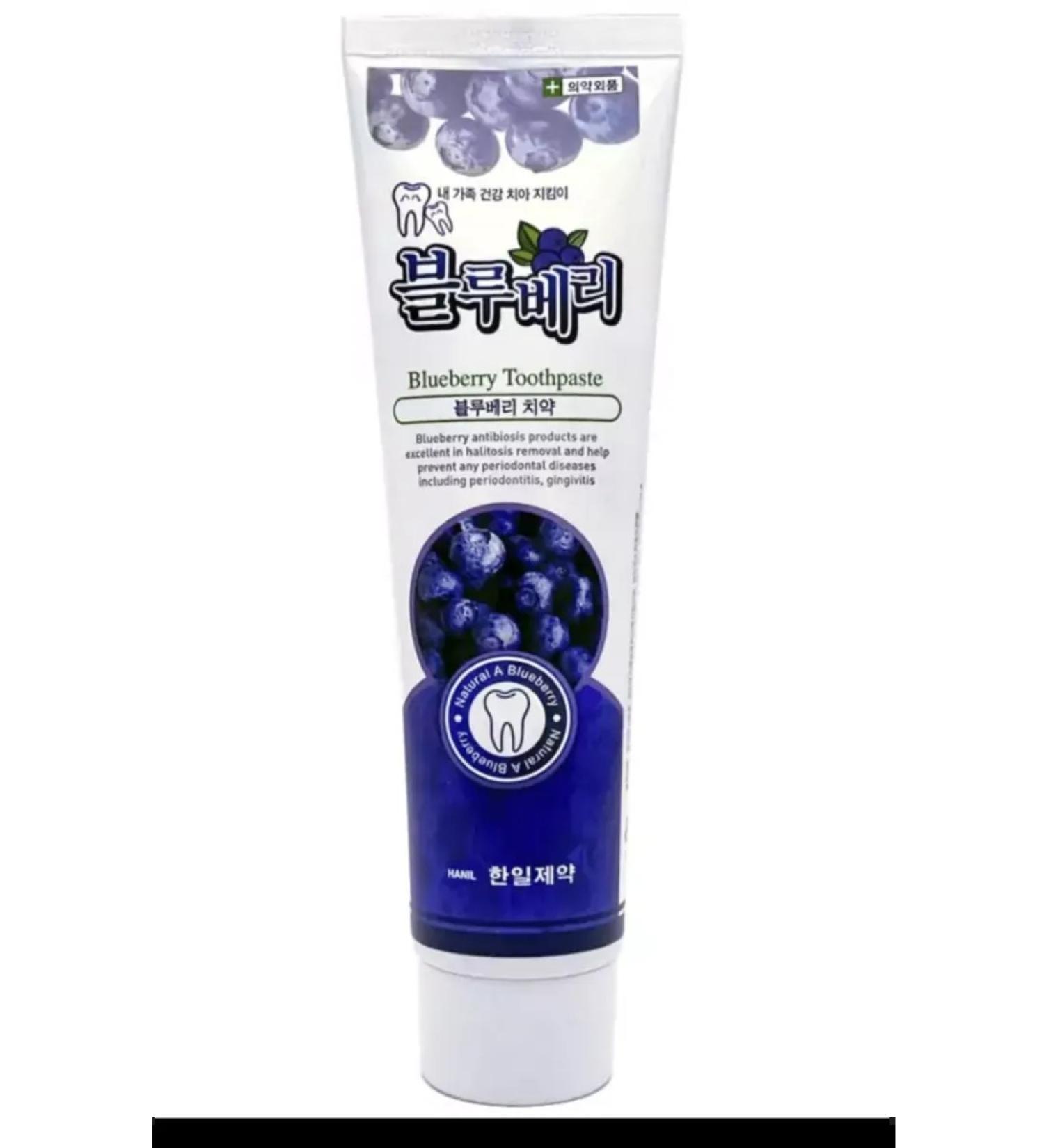 Korea toothpaste with blueberry extract 'Blueberry' 180ml - Buy Online on GoSupps.com