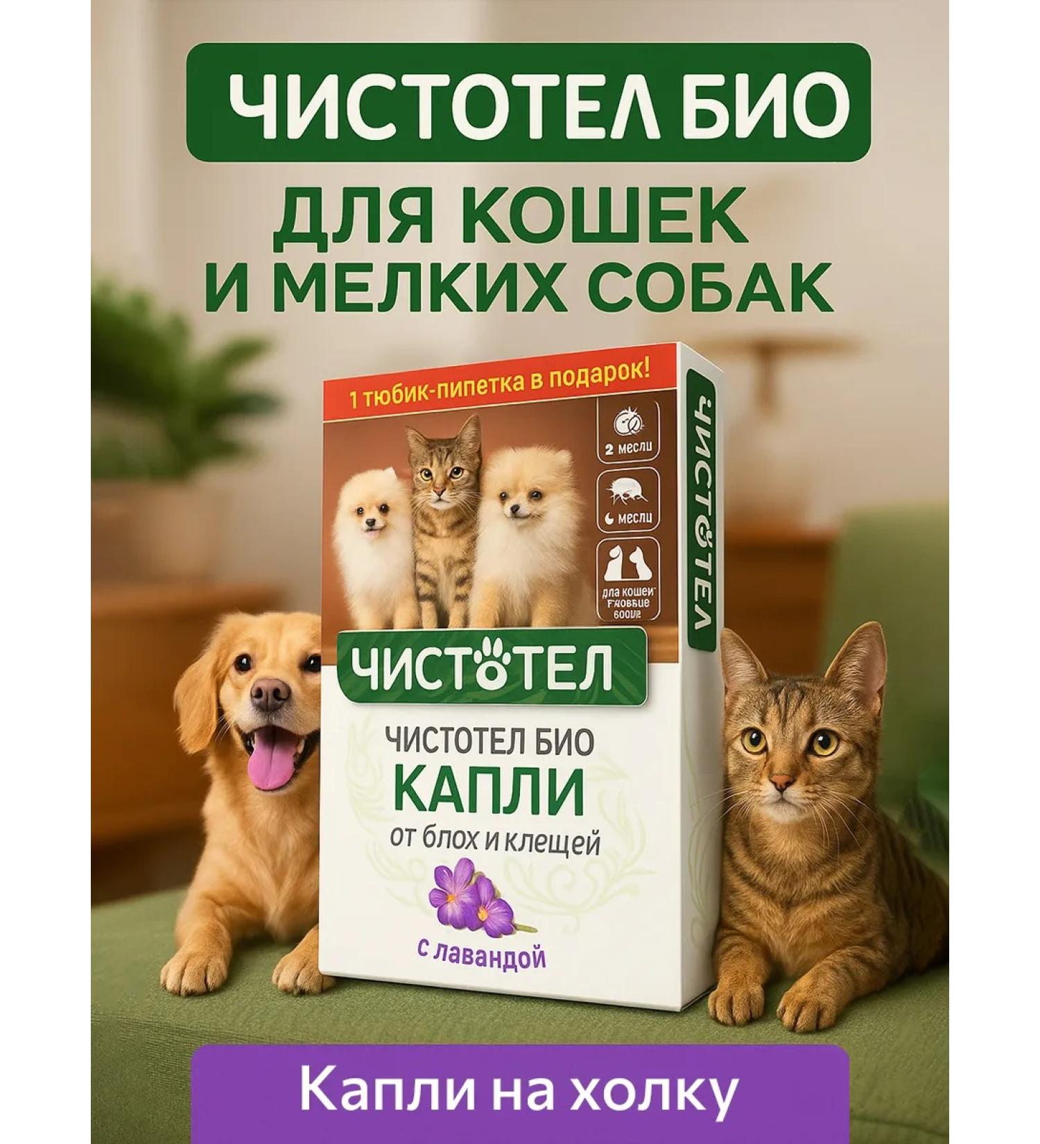 Celandine BIO Drops on the withers protection against fleas and ticks for cats and dogs - Buy Online on GoSupps.com