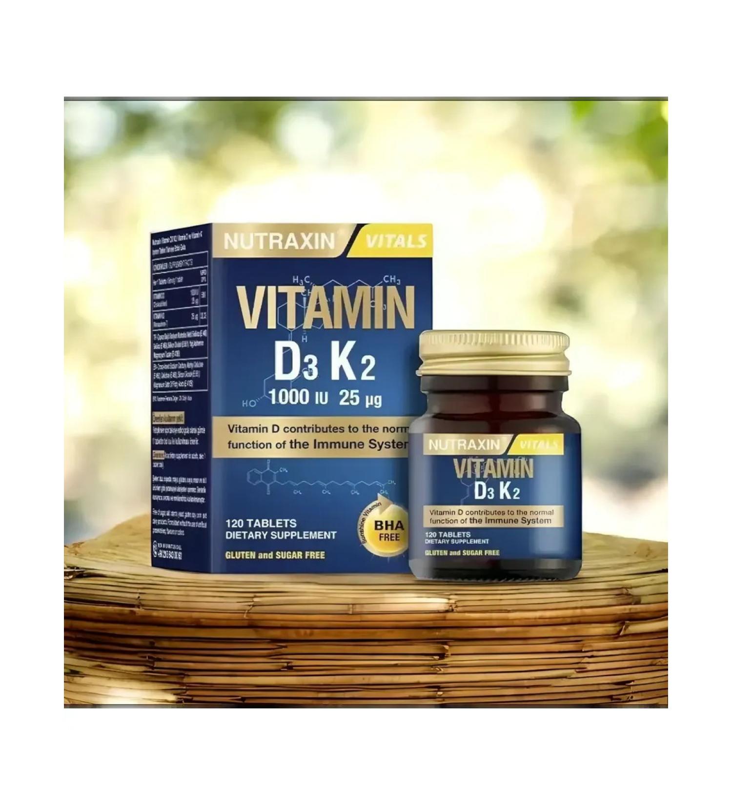 Vitamin D3 K2 1000 mg - Buy Online on GoSupps.com