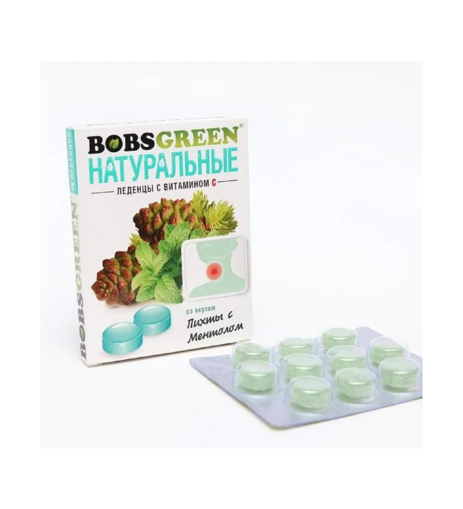 Bobsgreen Lollows with vitamin C and fir 2 pcs