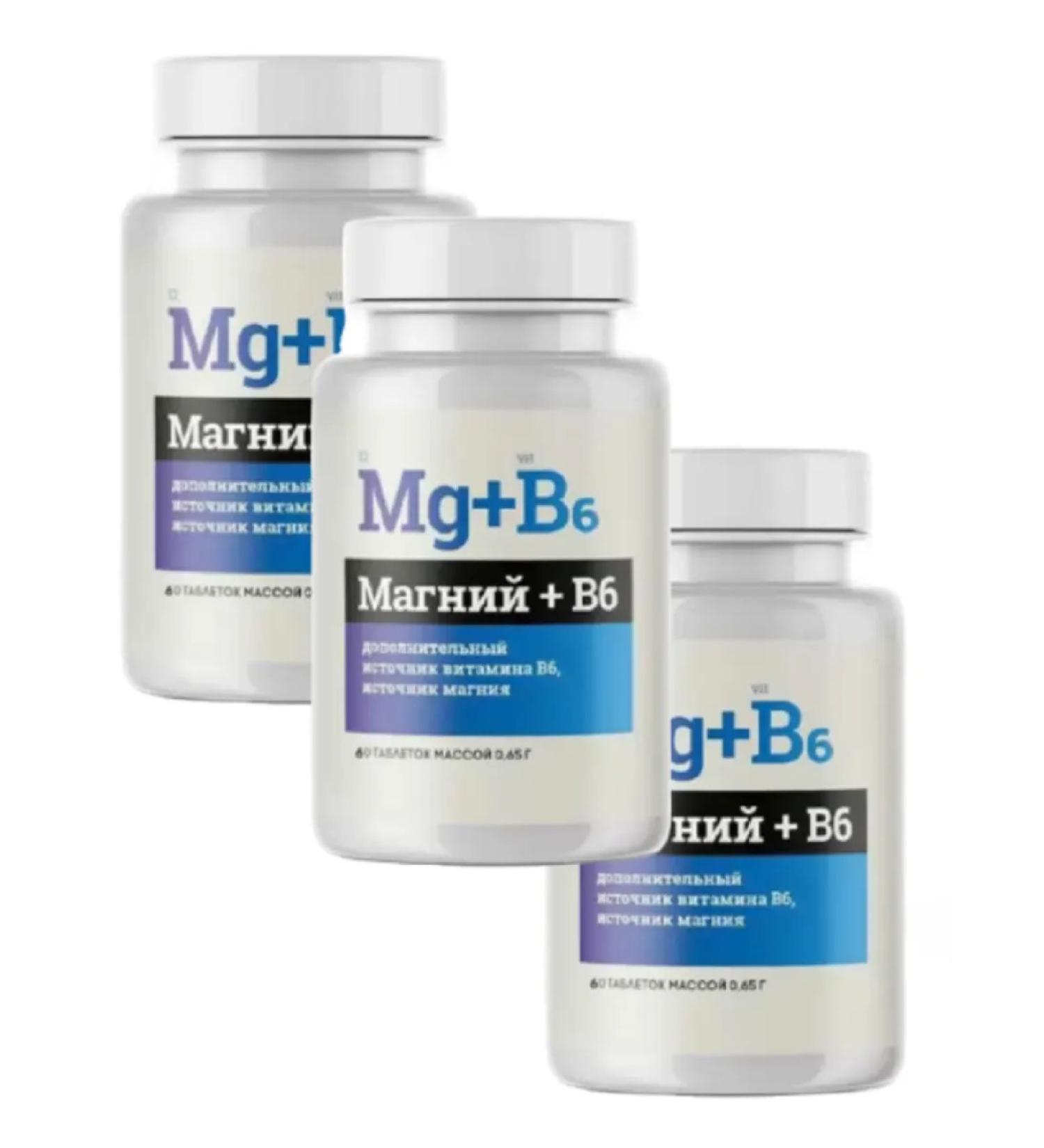 Alina Pharma Magnesium+B6 60 tablets 650 mg 3 packages