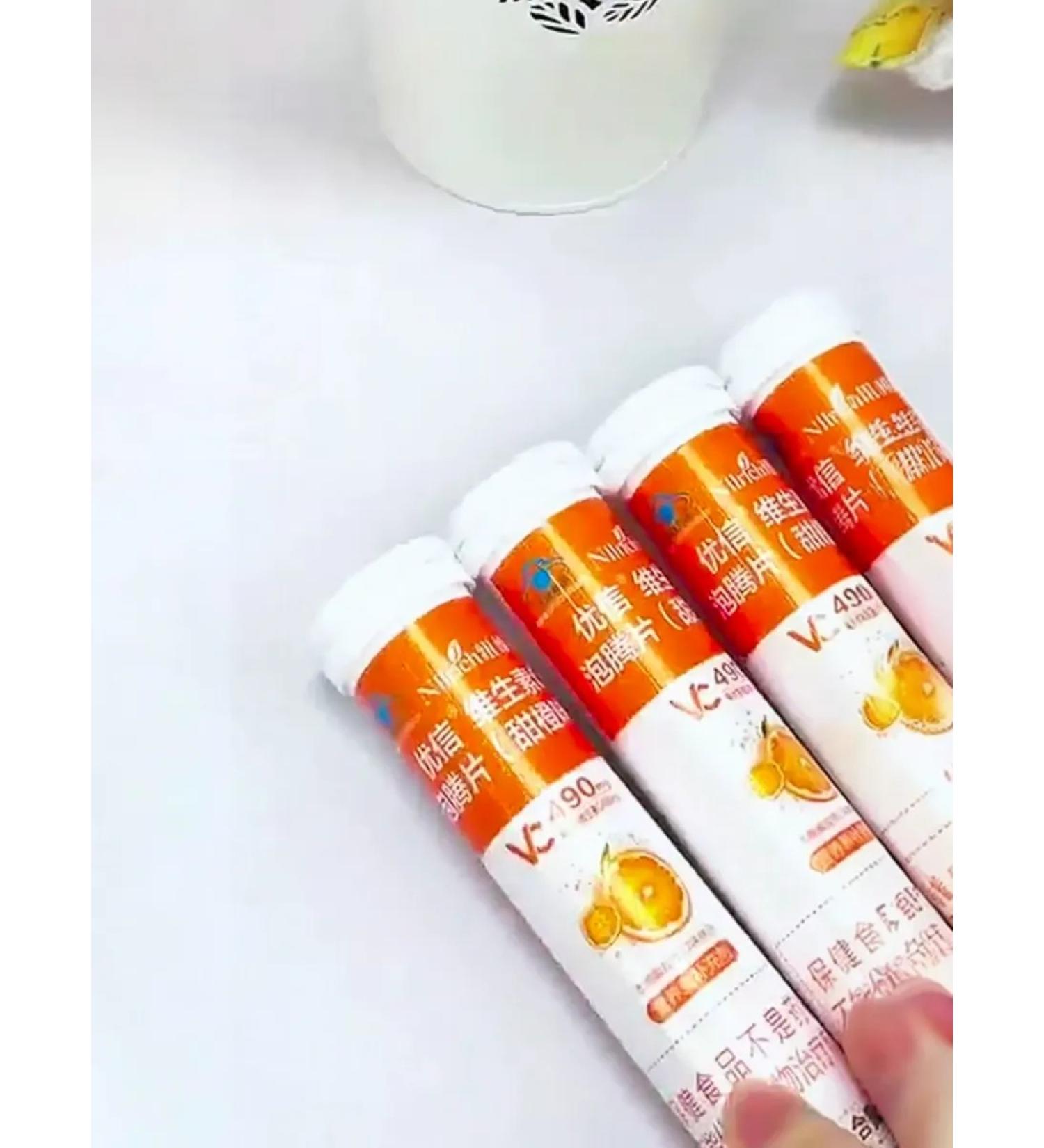 Greenleaf Eco Vitamin C The sparkle with an orange taste 490 mg 20 pcs - Buy Online on GoSupps.com