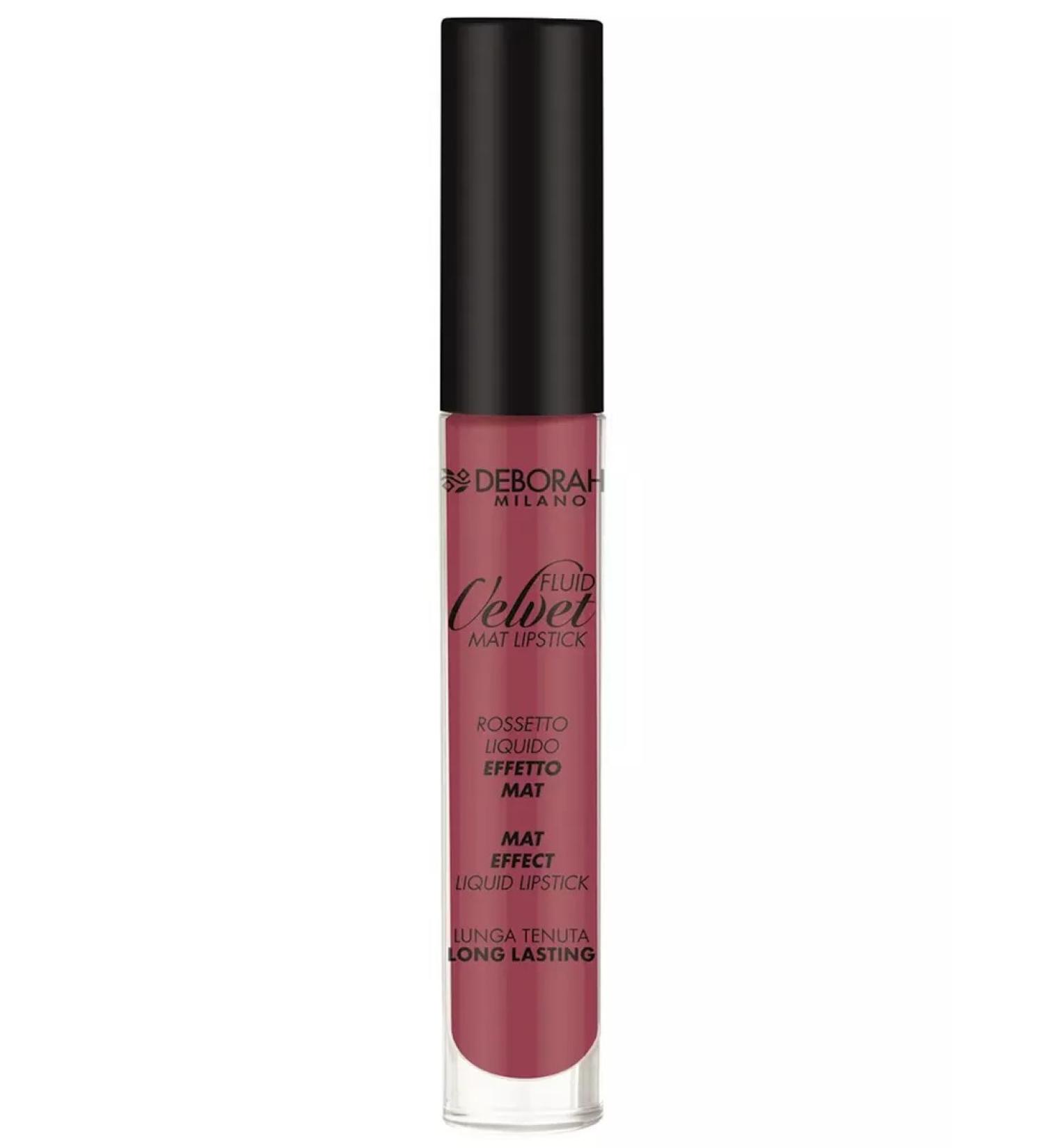 DEBORAH Lipstick Fluid Velvet Mat Lipstick Tone 15 Lilac 4.5g - Buy Online on GoSupps.com