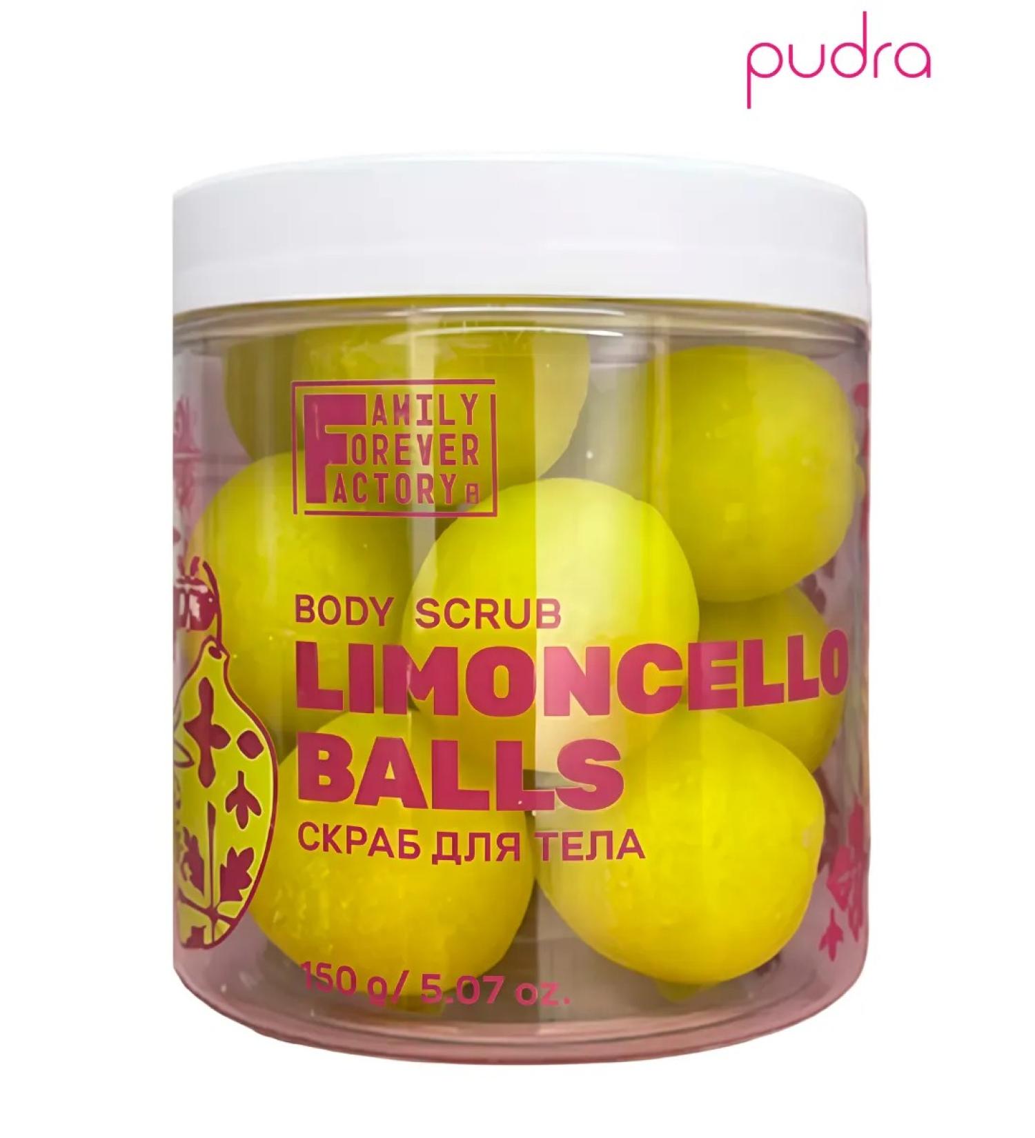 Family Forever Factory Body scrub Limoncello Balls 150 g