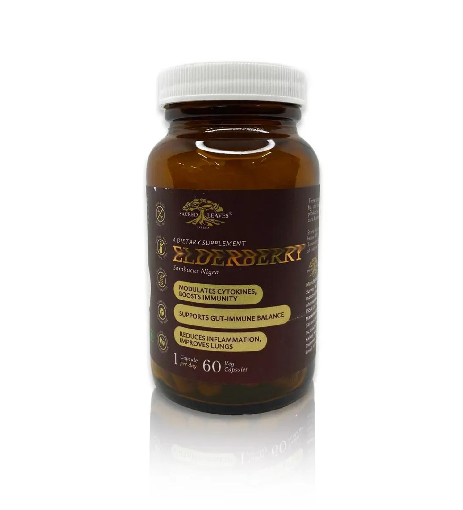 Sacred Leaves Sacred Livs Black Buzina for immunity 60 capsules