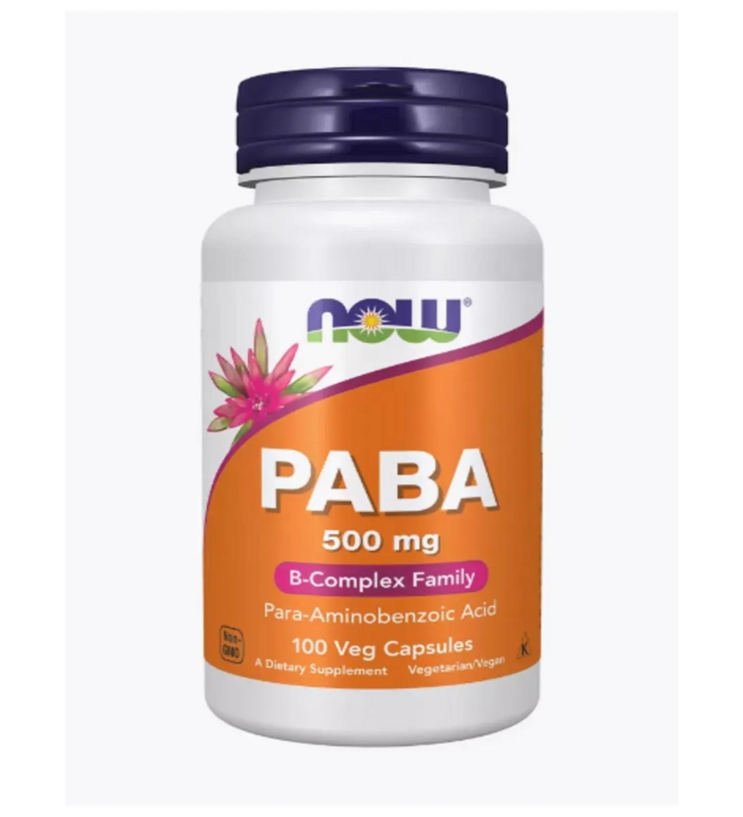 PABA PAMINOBENZOCY PABA 500 mg 100 capsules