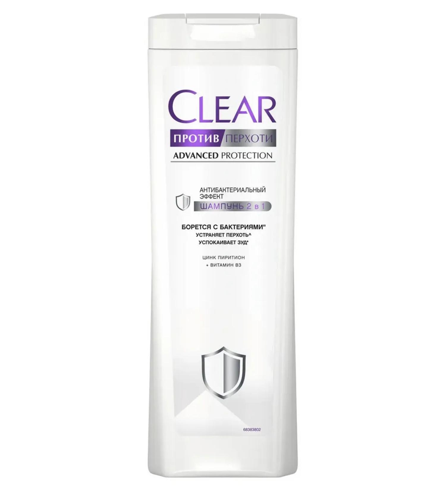 clear Shampoo against dandruff 2v1 380ml