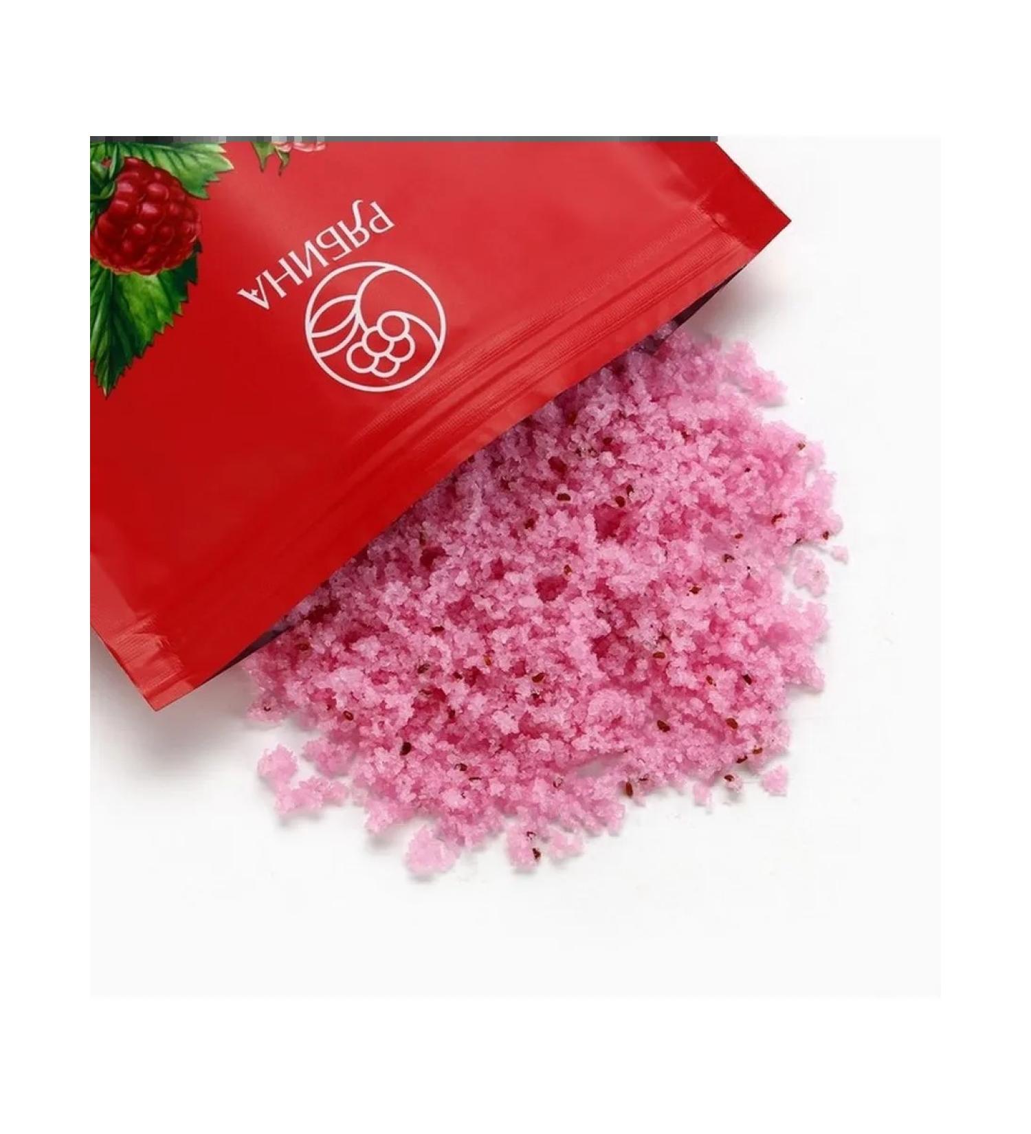 MARKET NIGHT Salt scrub with raspberry for bright skin - Buy Online on GoSupps.com