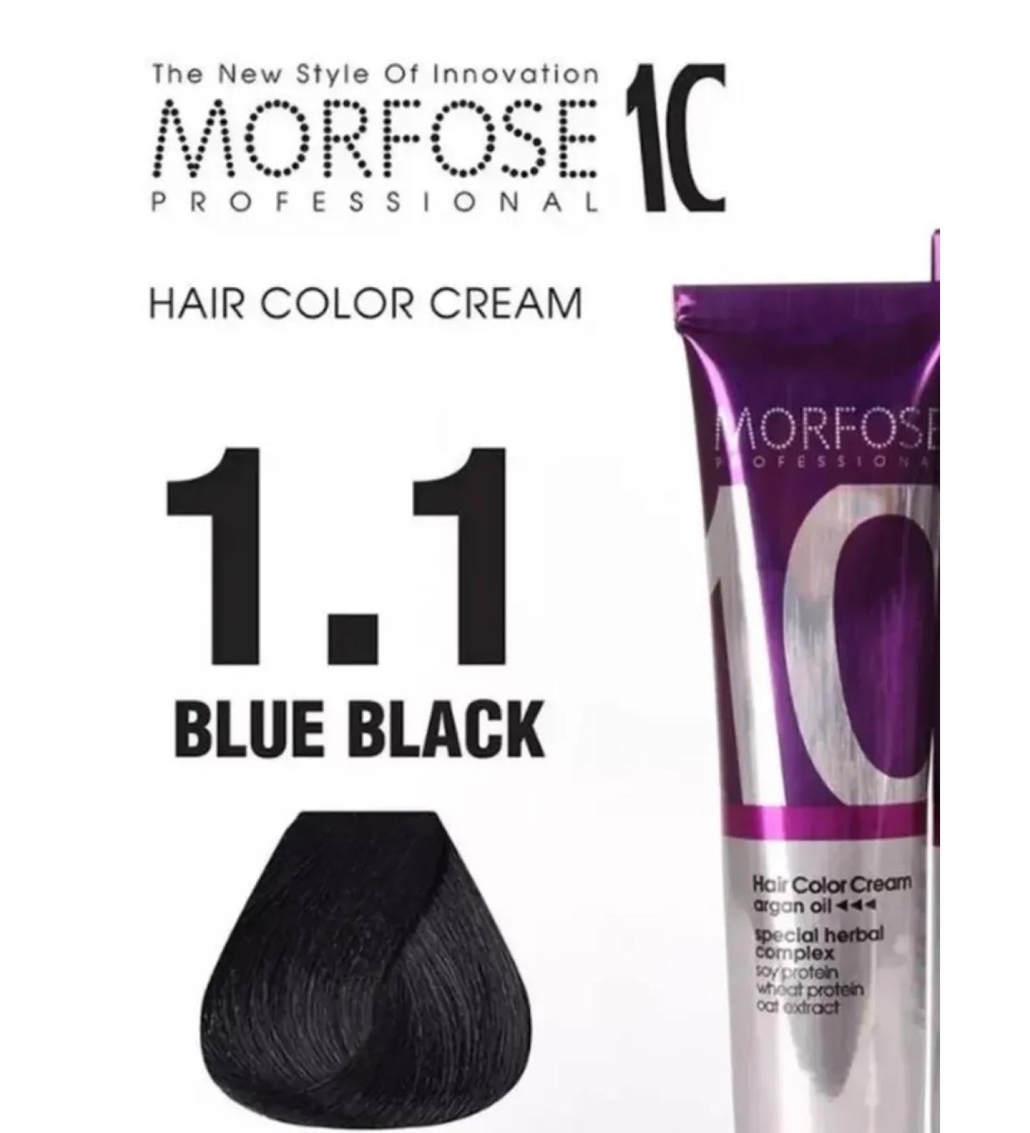 MORPHOSES Hair dye No. 1.1 blue-black 100 ml - Buy Online on GoSupps.com