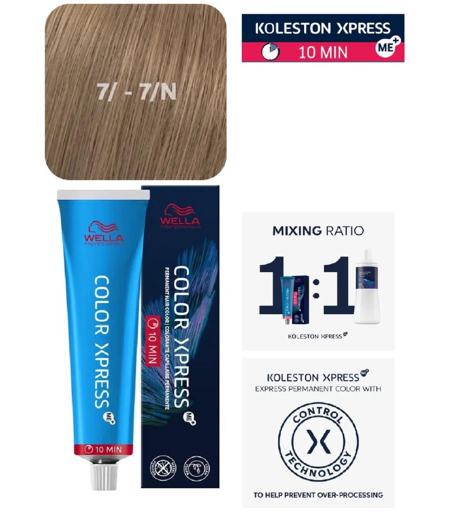 WELLA PROFESSIONALS Color Xpress 7 - 7n Medium Blonde hair dye 60 ml