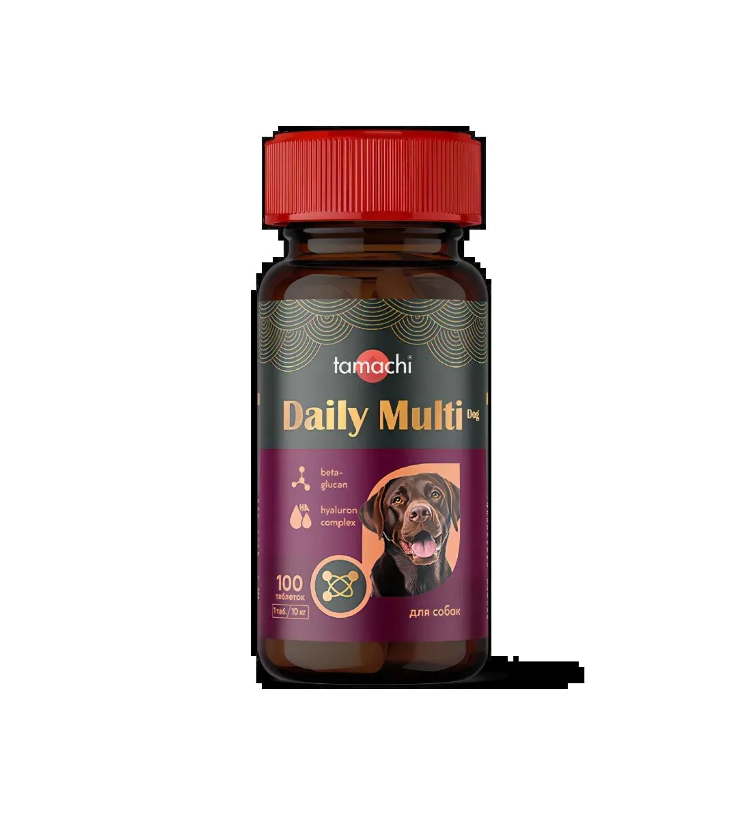 Tamachi Vitamins for medium and large dogs Multi Dog 100 Tab - Buy Online on GoSupps.com