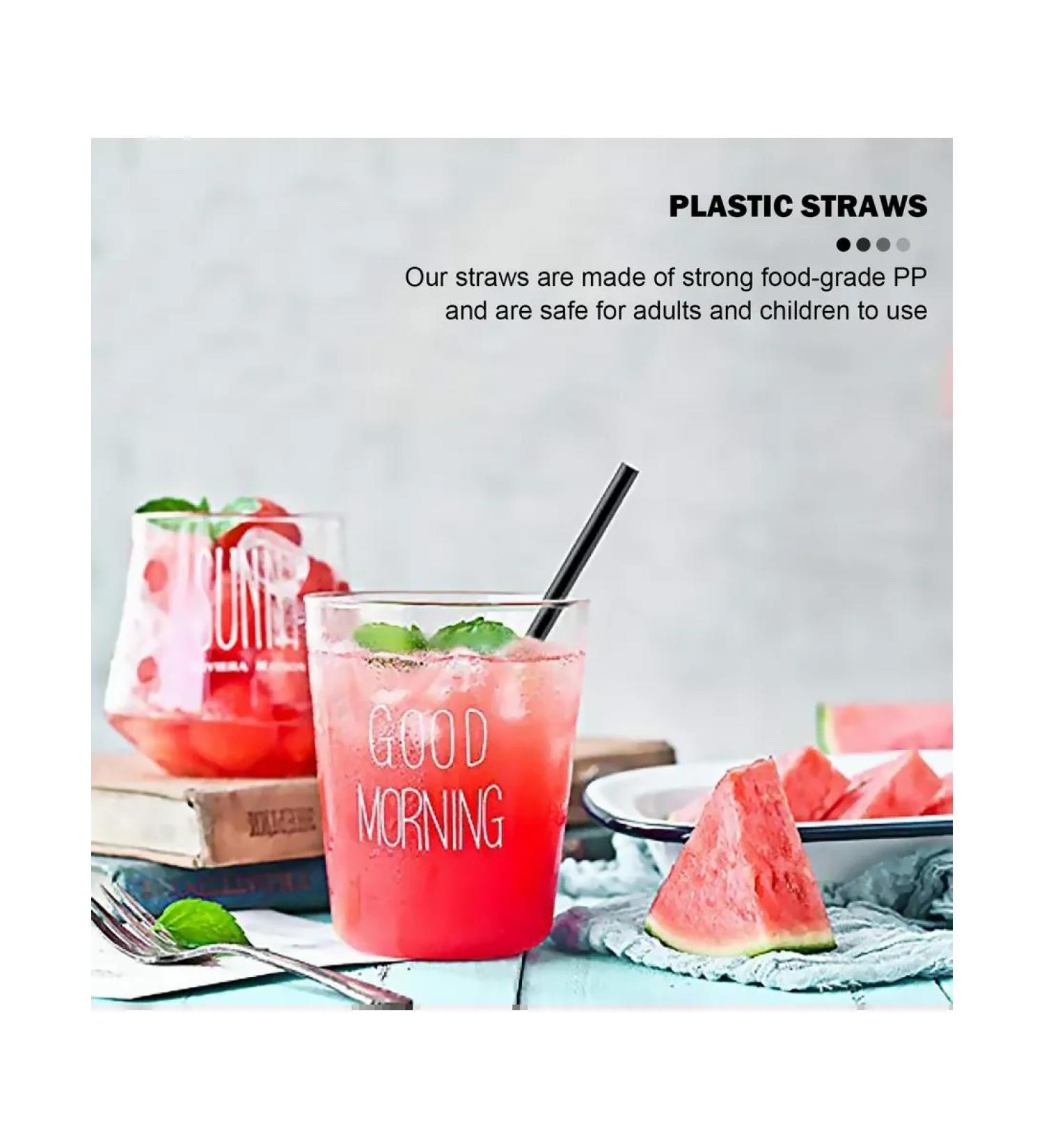 Colored flexible plastic drinks for drinks (250pcs Cher - Buy Online on GoSupps.com
