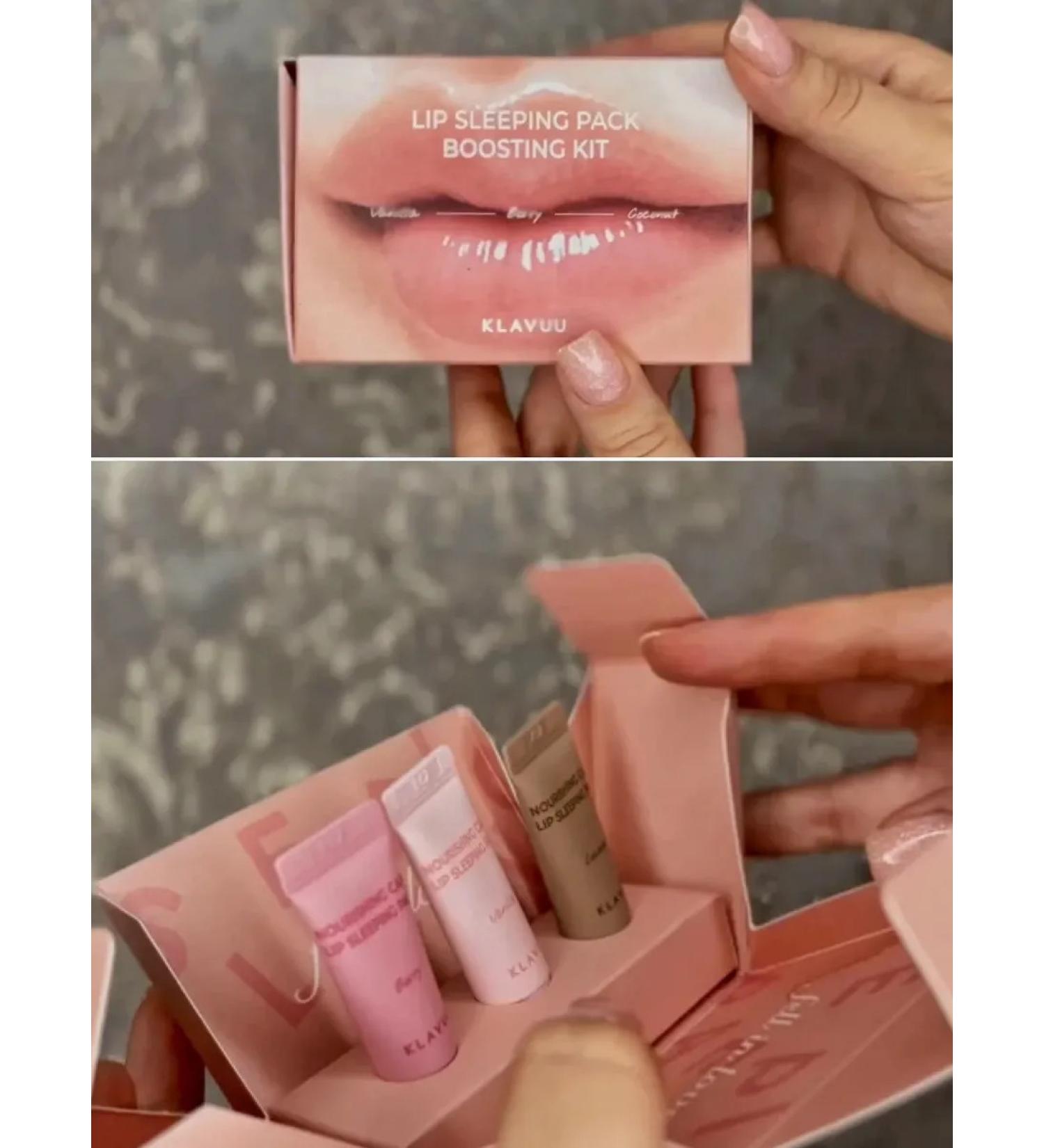 KLAVUU Set of night masks for lip 3 pcs mini versions - Buy Online on GoSupps.com