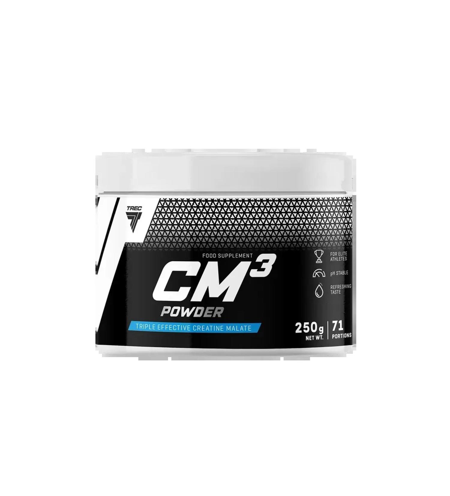 Trec Nutrition Three Creatine Malat CM3 Powder Tricreatine Malate 250G grape - Buy Online on GoSupps.com