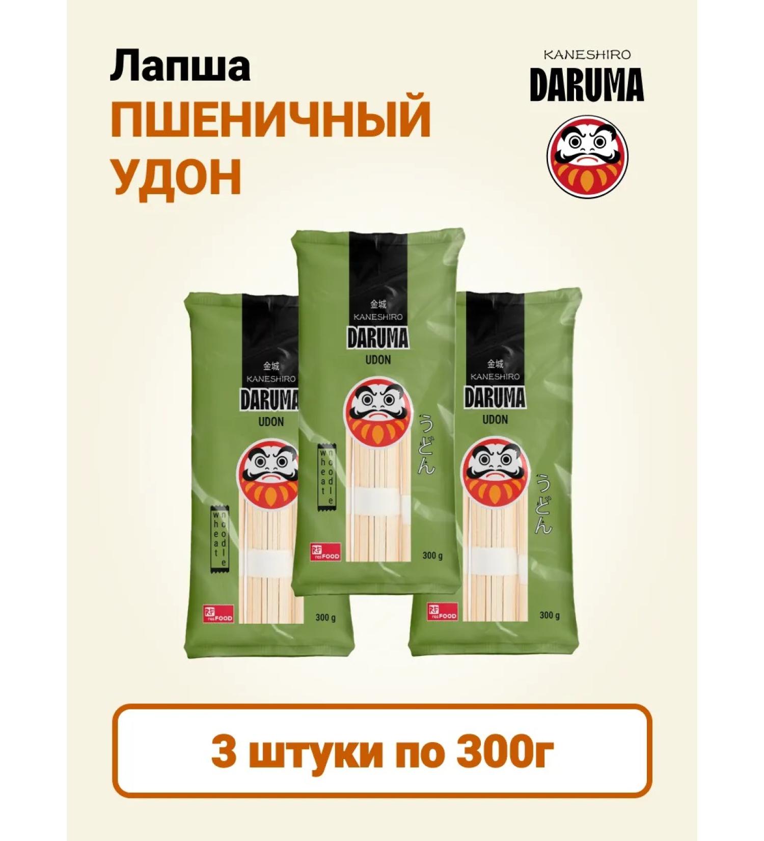 Kaneshiro Lapsha Wheat Udon Daruma 3 pcs