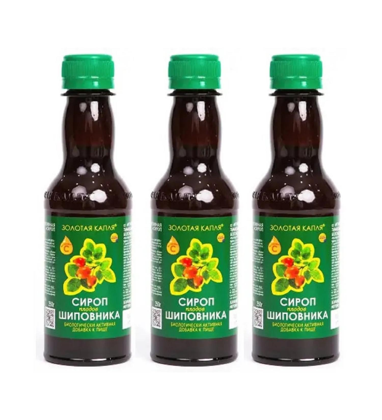 Pharmpro Rosehips of fruit syrup 250 ml 3 pcs