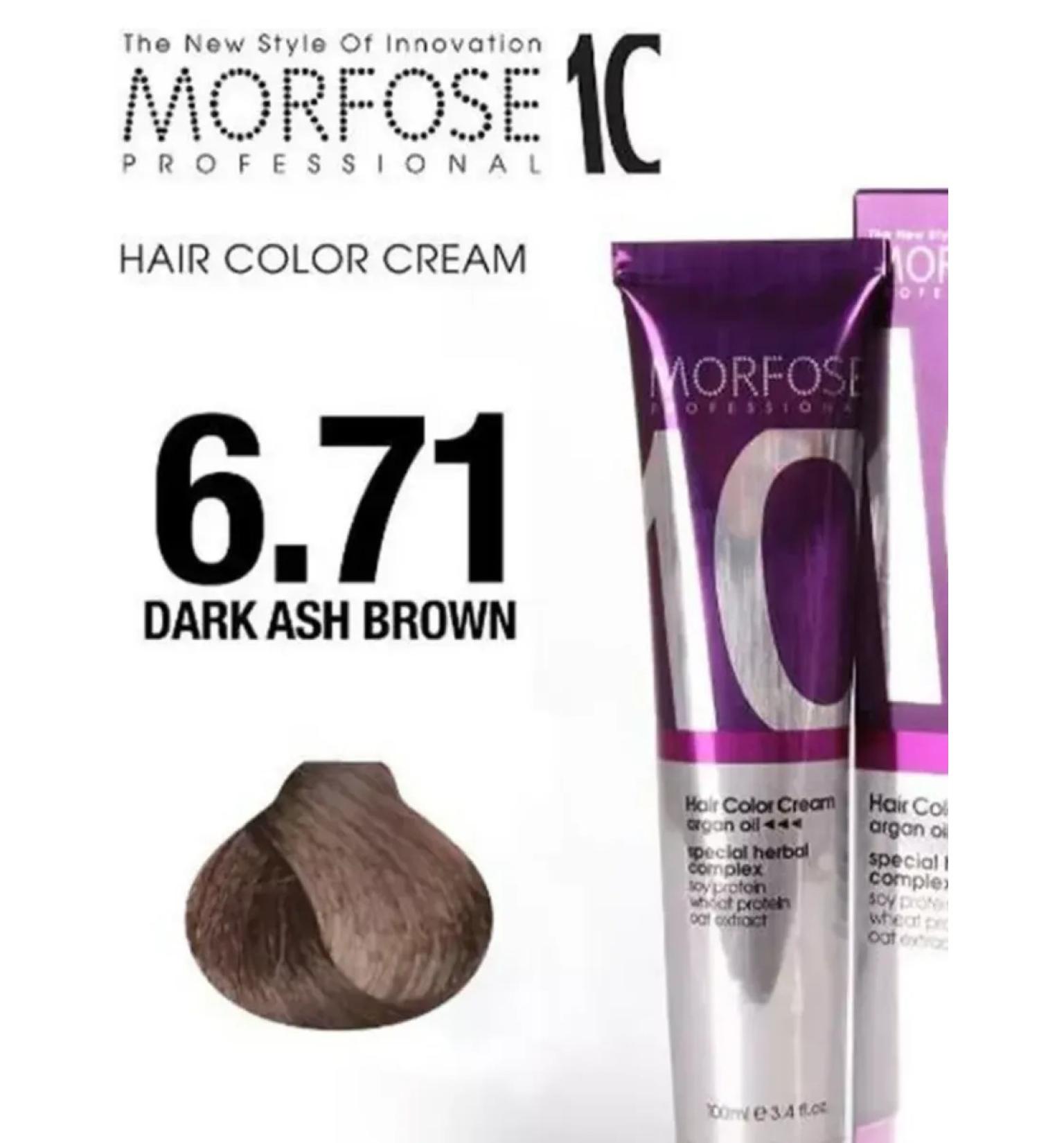 MORPHOSES Hair dye 6.71 brown-pepper brown-haired 100 ml - Buy Online on GoSupps.com