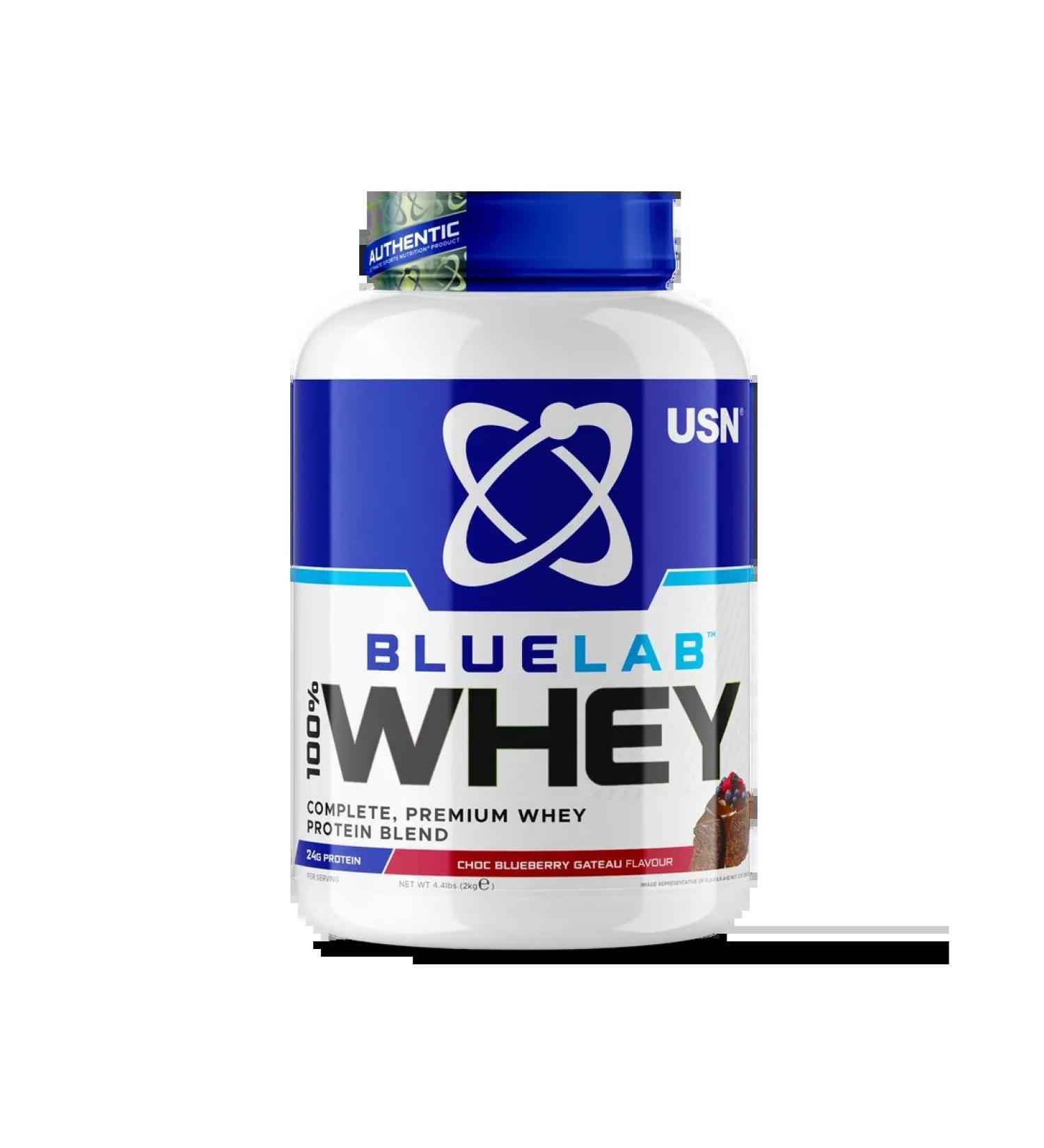 USN BLUELAB 100% WHEY PREMIUM PROTEIN Chocolate Blueberry Cake 2 kg