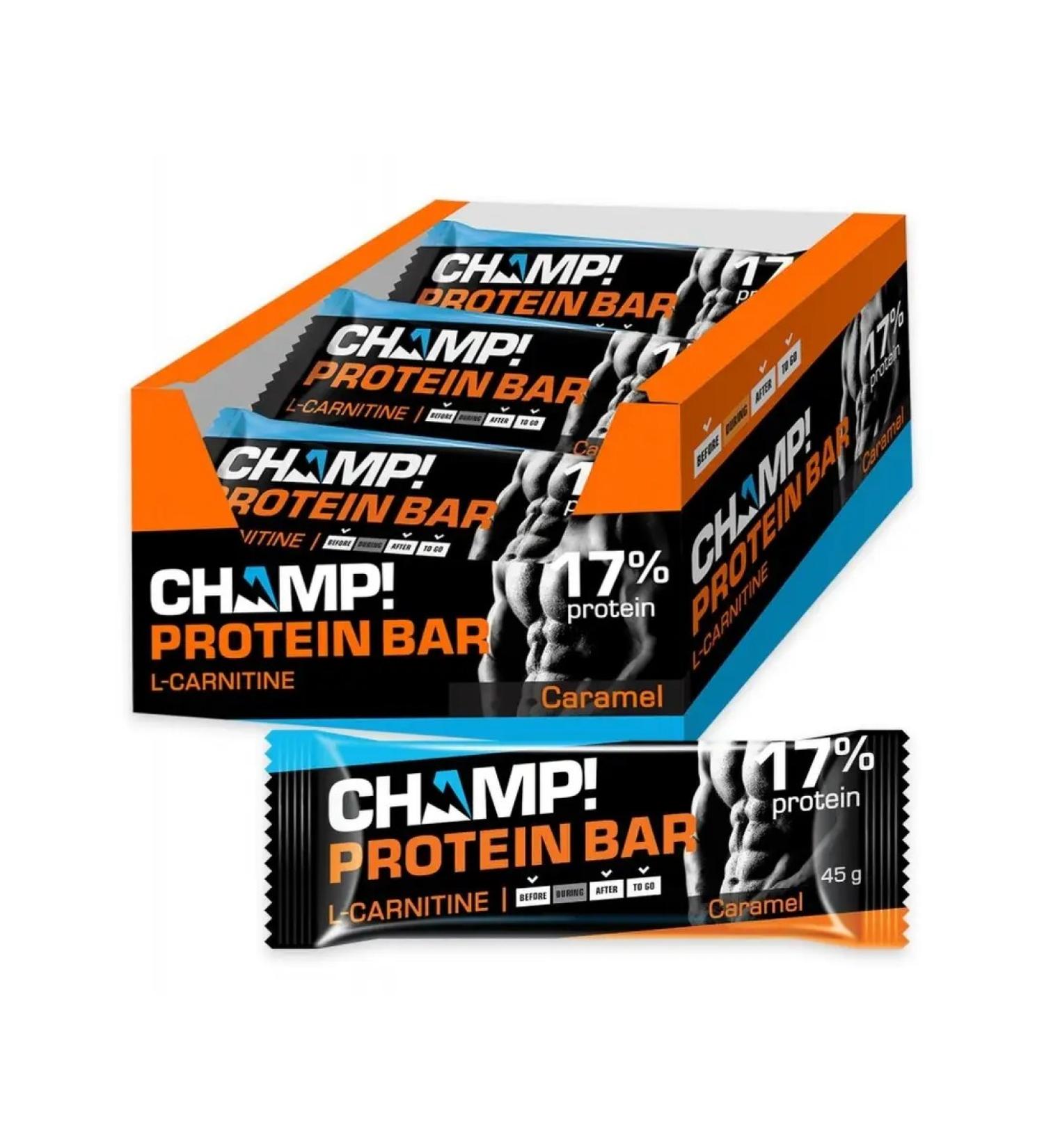 LEOVIT Caramel protein Baton CHAMP 18pcs in 1UPAKOVKA