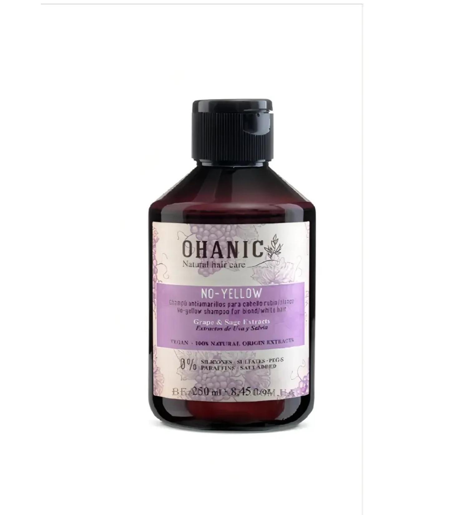 OHANIC Shampoo to neutralize yellowness with no - Yellow 250ml - Buy Online on GoSupps.com
