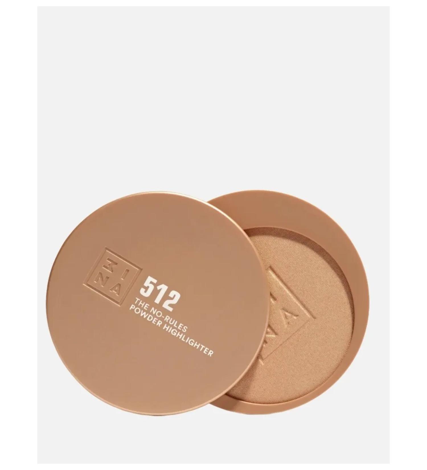 3ina Puff Highlighter for the Face The No-RUBRES POWDER 512