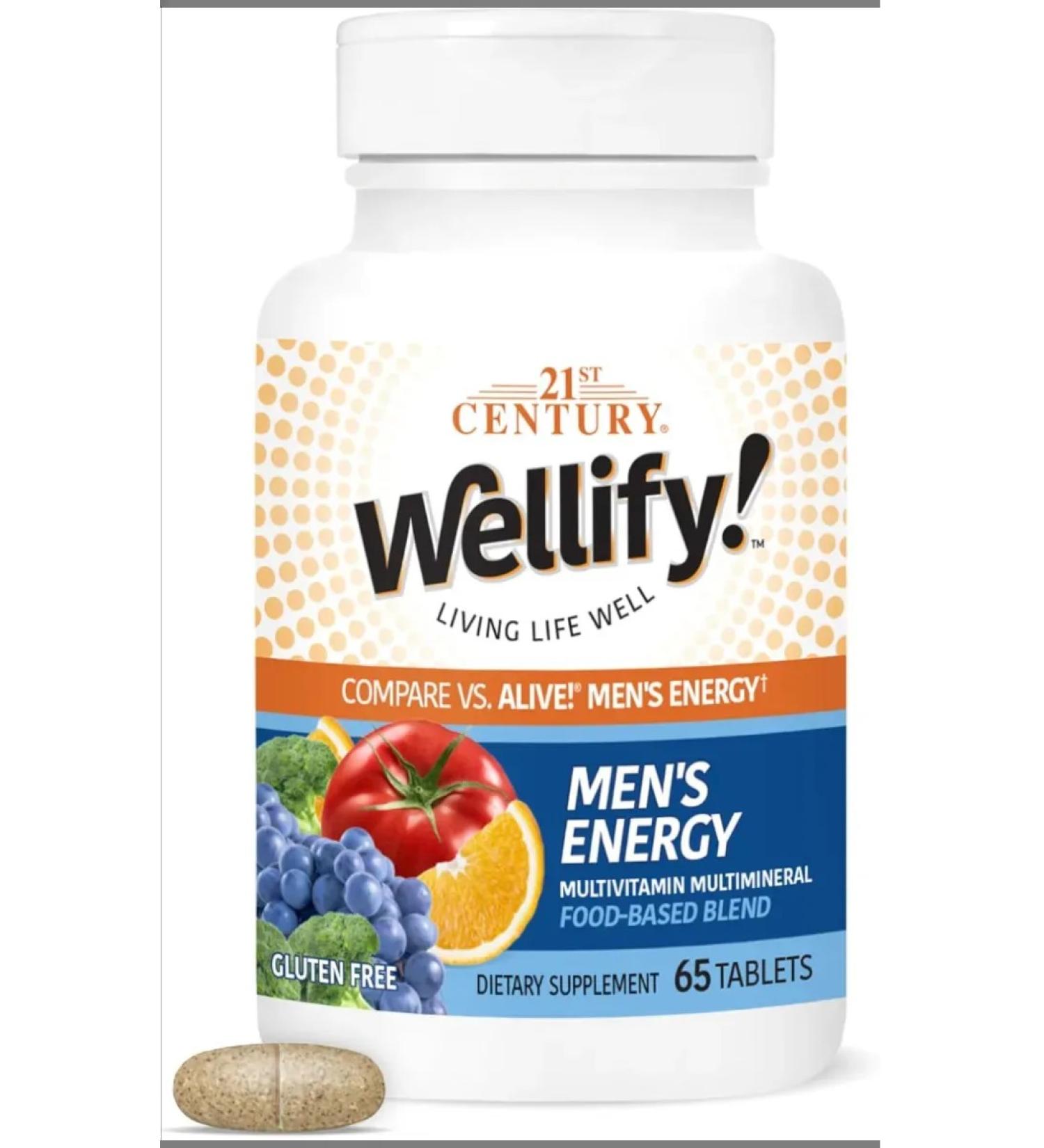 21st Century Wellify Mens Energy 65 Tablets (Male Complex) - Buy Online on GoSupps.com