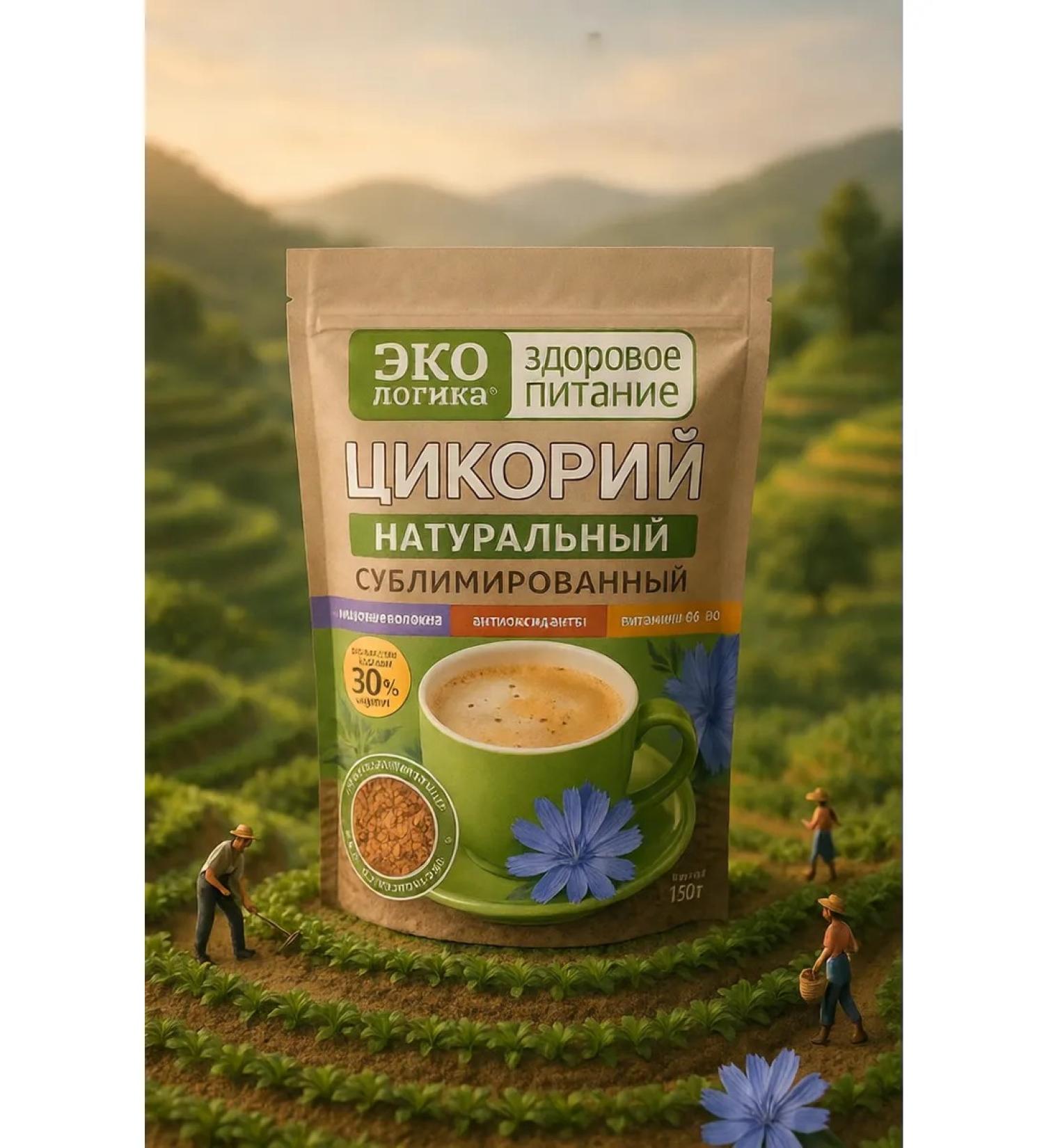 Ecology Healthy Nutrition Chicory natural sublimated soluble 150 grams - Buy Online on GoSupps.com