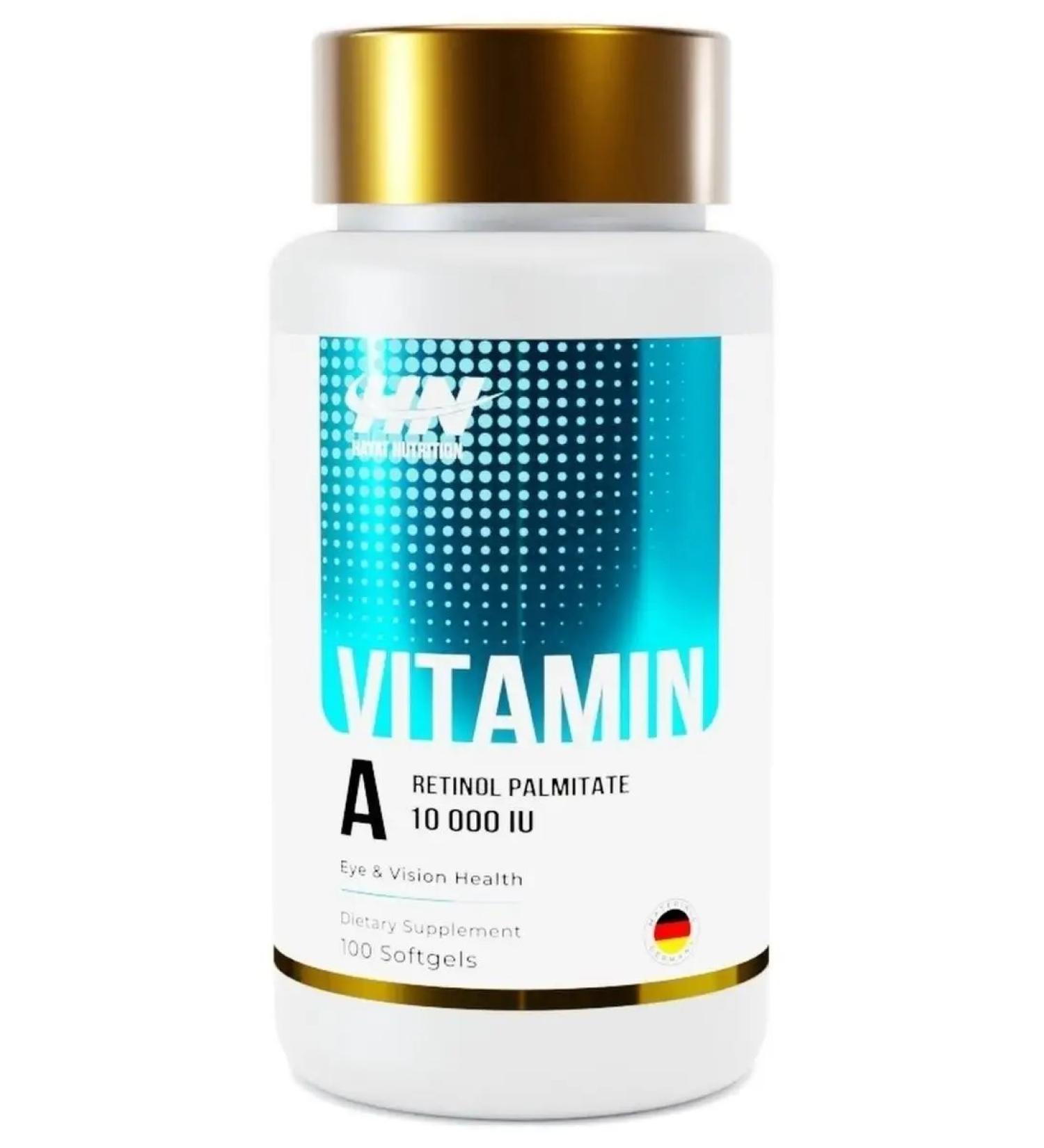 Hayat Nutrition Vitamin A Vitamin a 10000 IU 100 caps - Buy Online on GoSupps.com