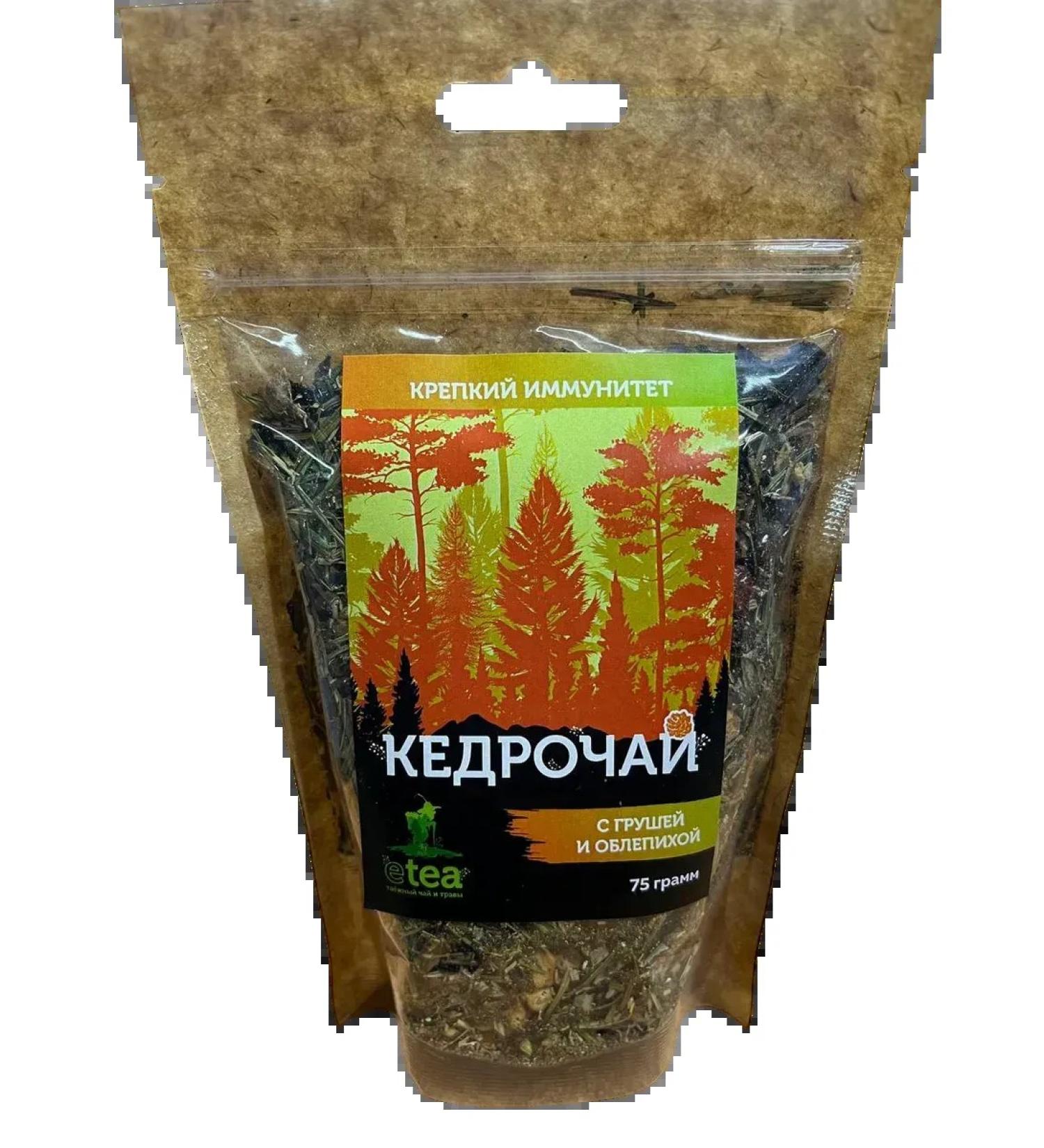 CHAGA ECO Kedrocha pear sea buckthorn cedar tea 75g