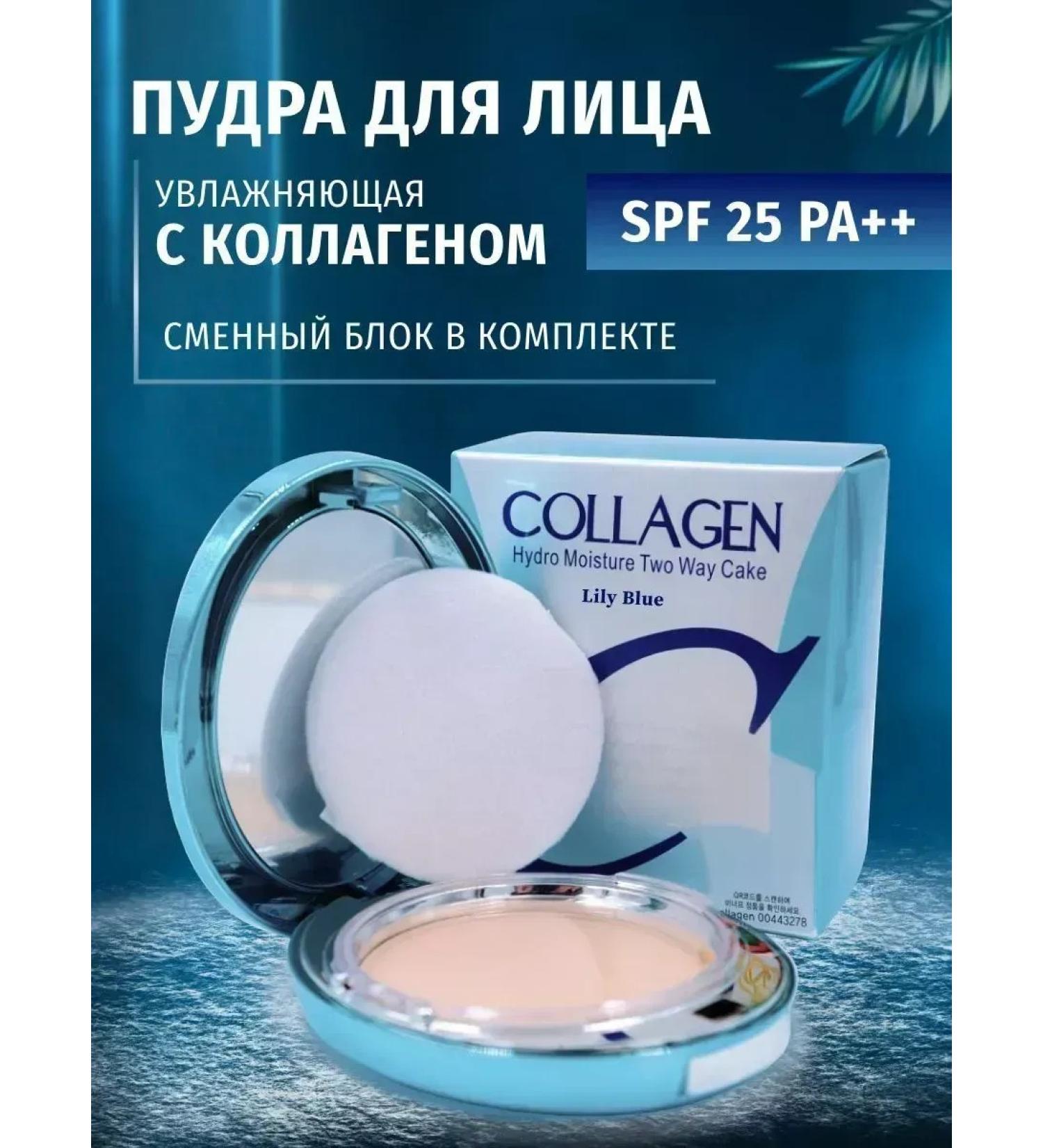 compact powder COLLAGEN powder with a replaceable bolk tone 13 - Buy Online on GoSupps.com