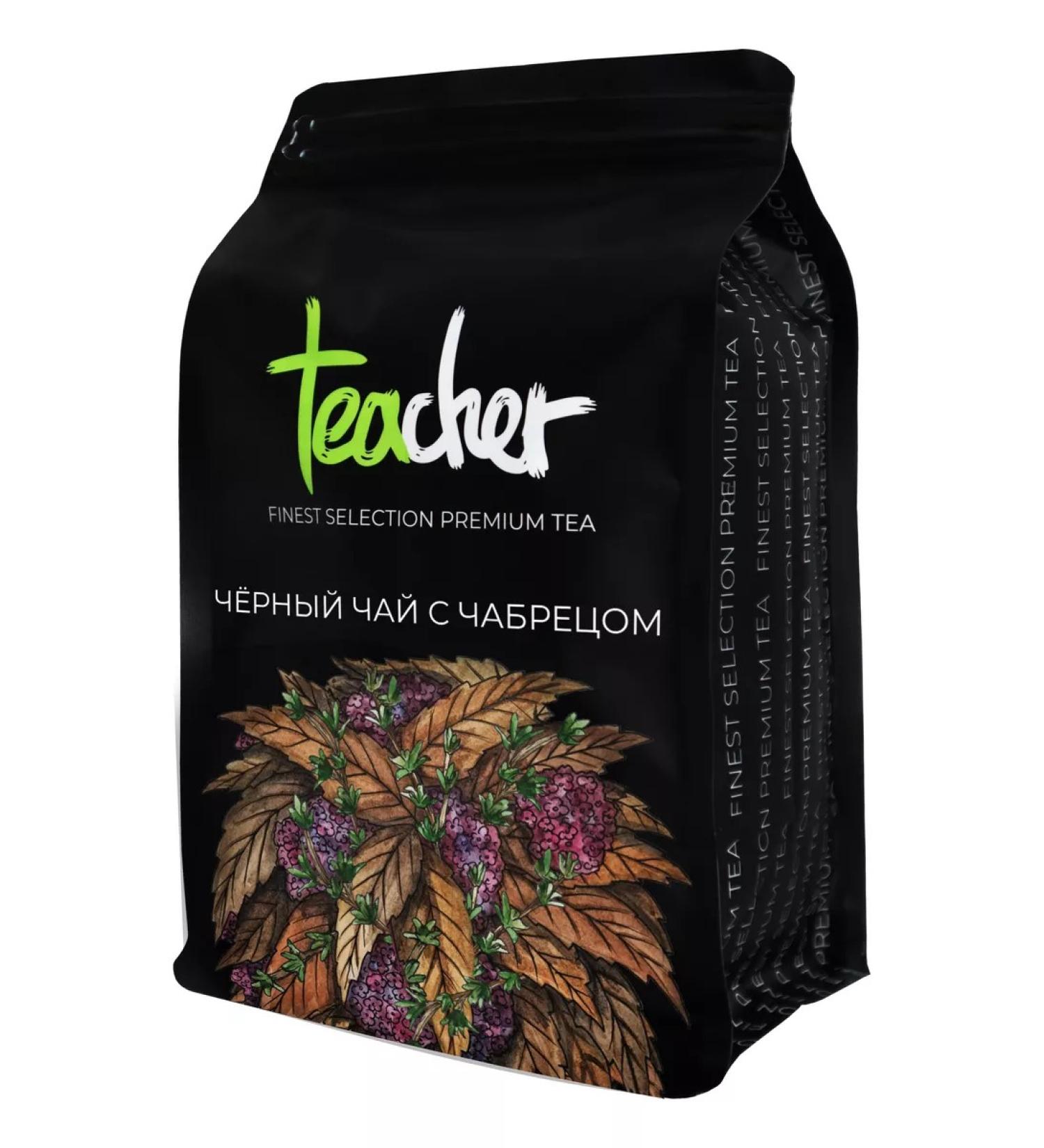 TEACHER Black tea with thyme 500 g - Buy Online on GoSupps.com