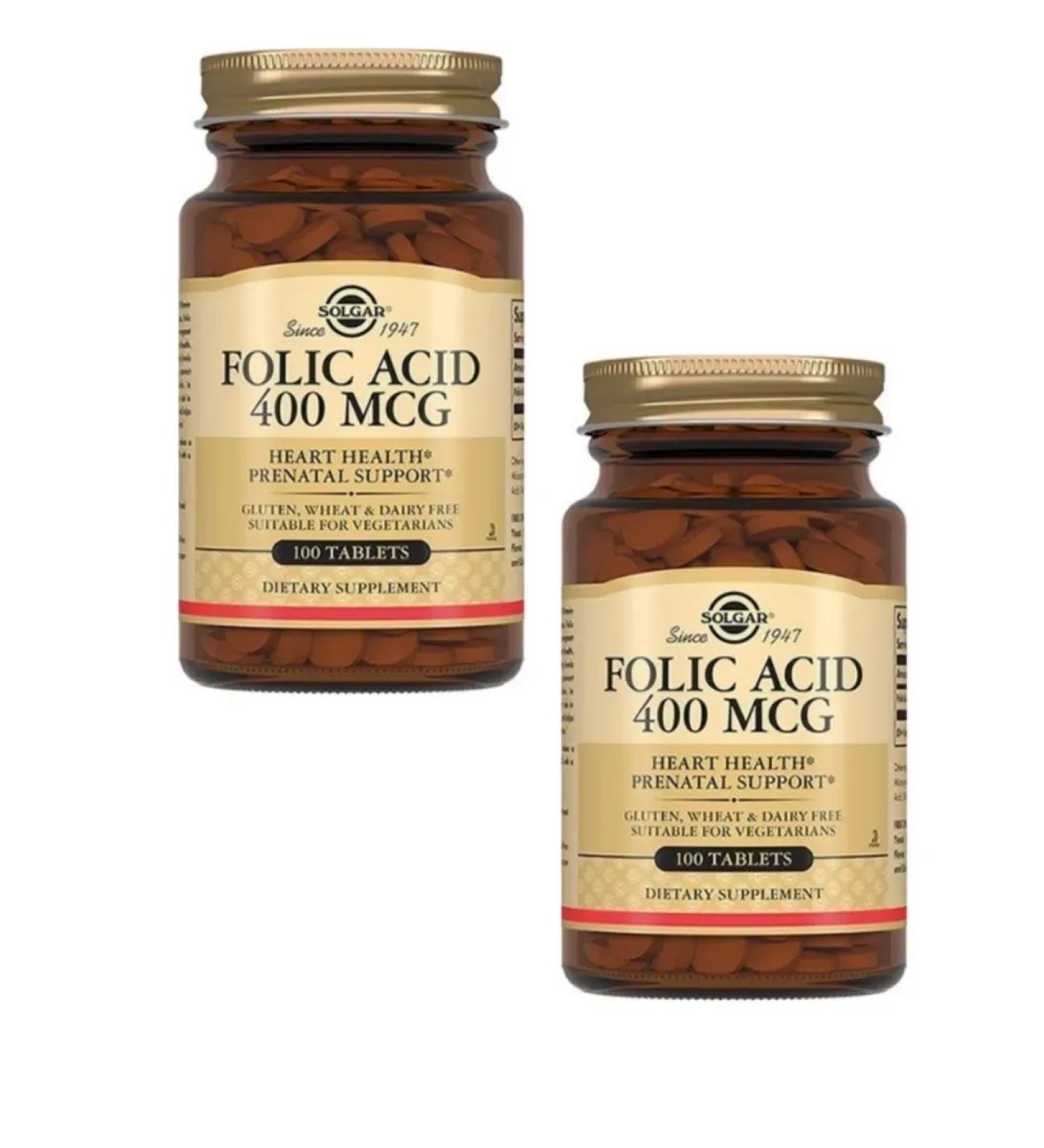 Solgar Inc Folic acid 100 tablets 2 - Buy Online on GoSupps.com