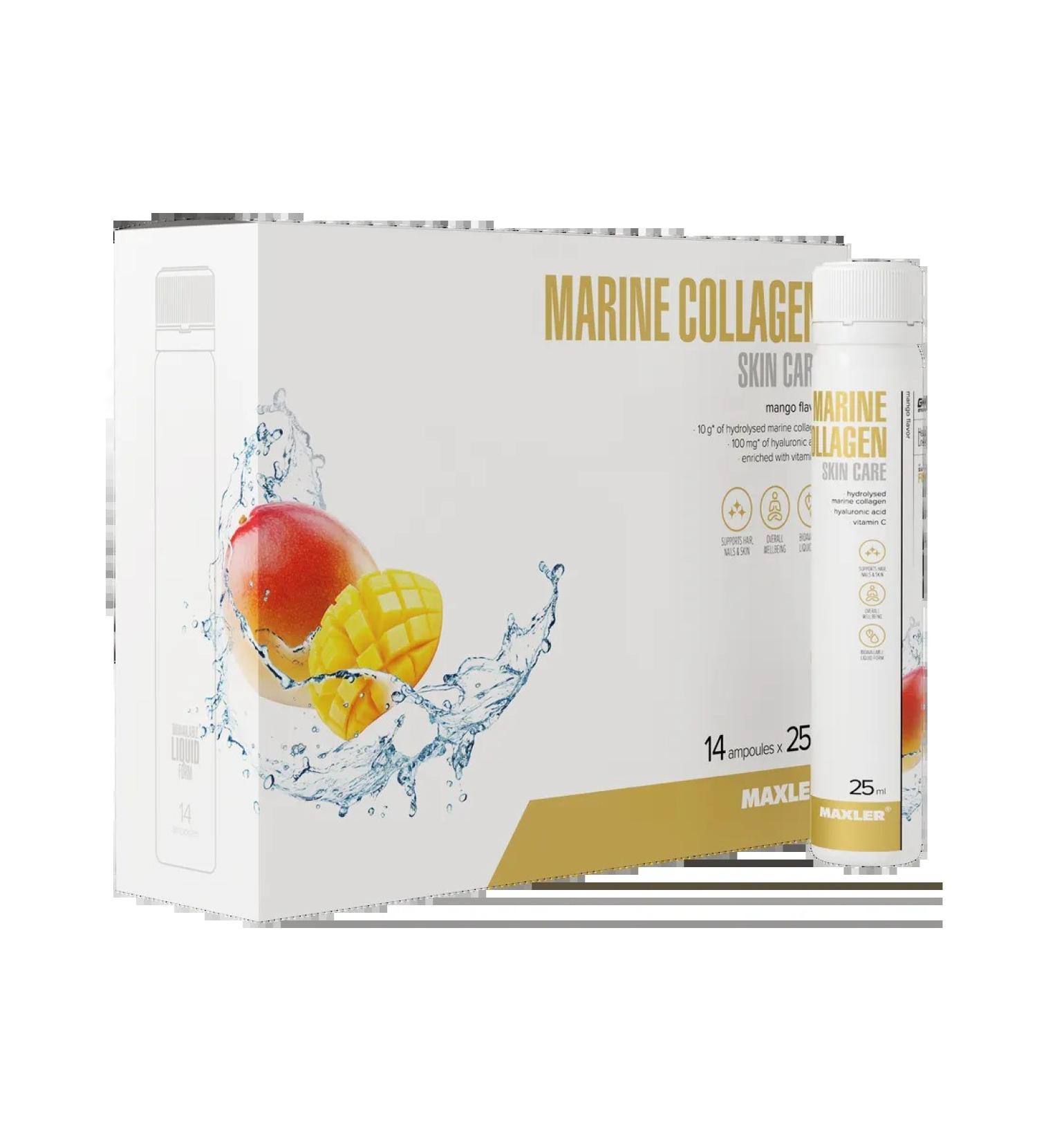 maxler Marine Collagen 14x25ml Mango Marine Collagen
