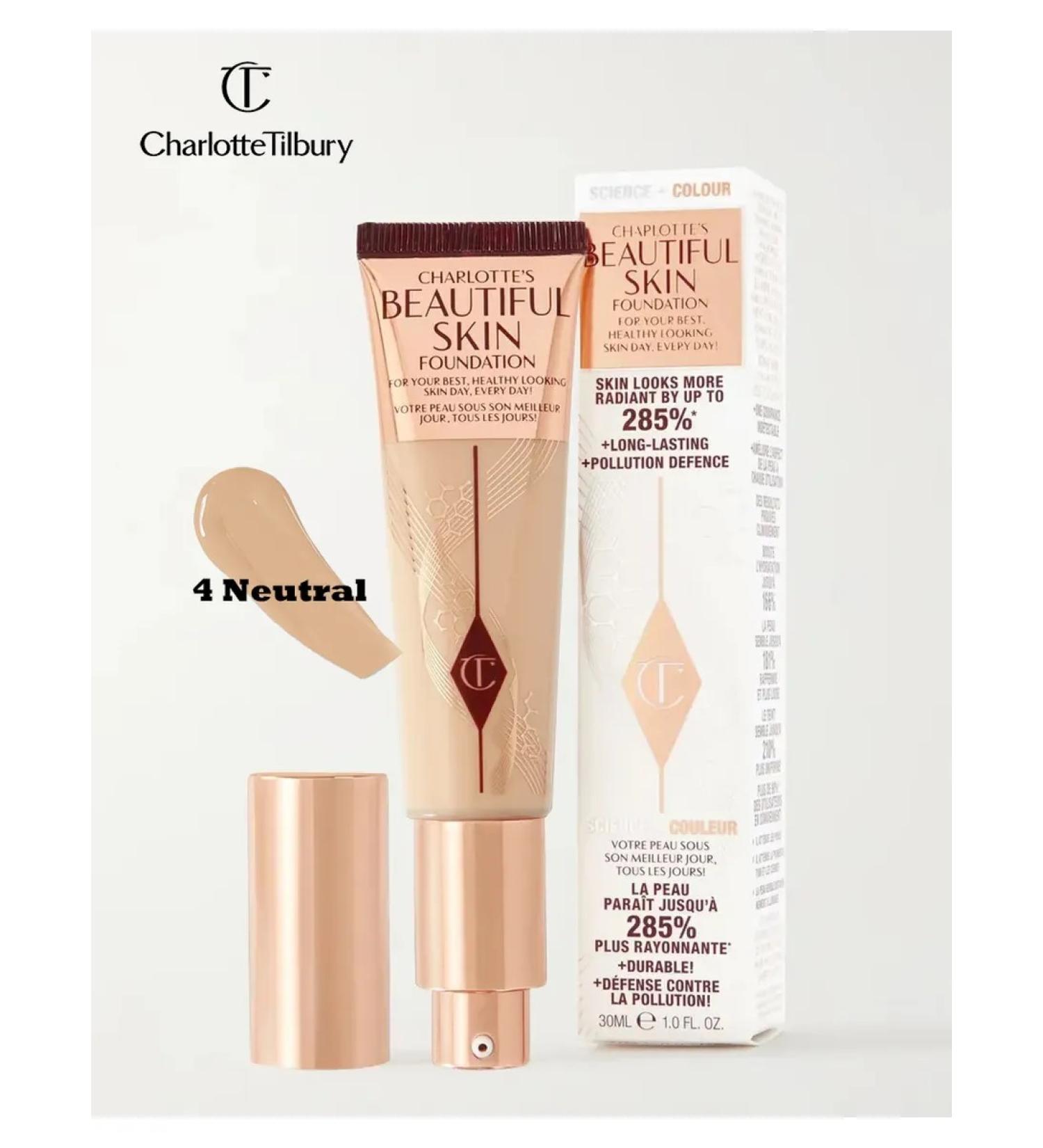 CHARLOTTE TILBURY Charlotte's Beautiful Skin Foundation (4 Neutral) - Buy Online on GoSupps.com