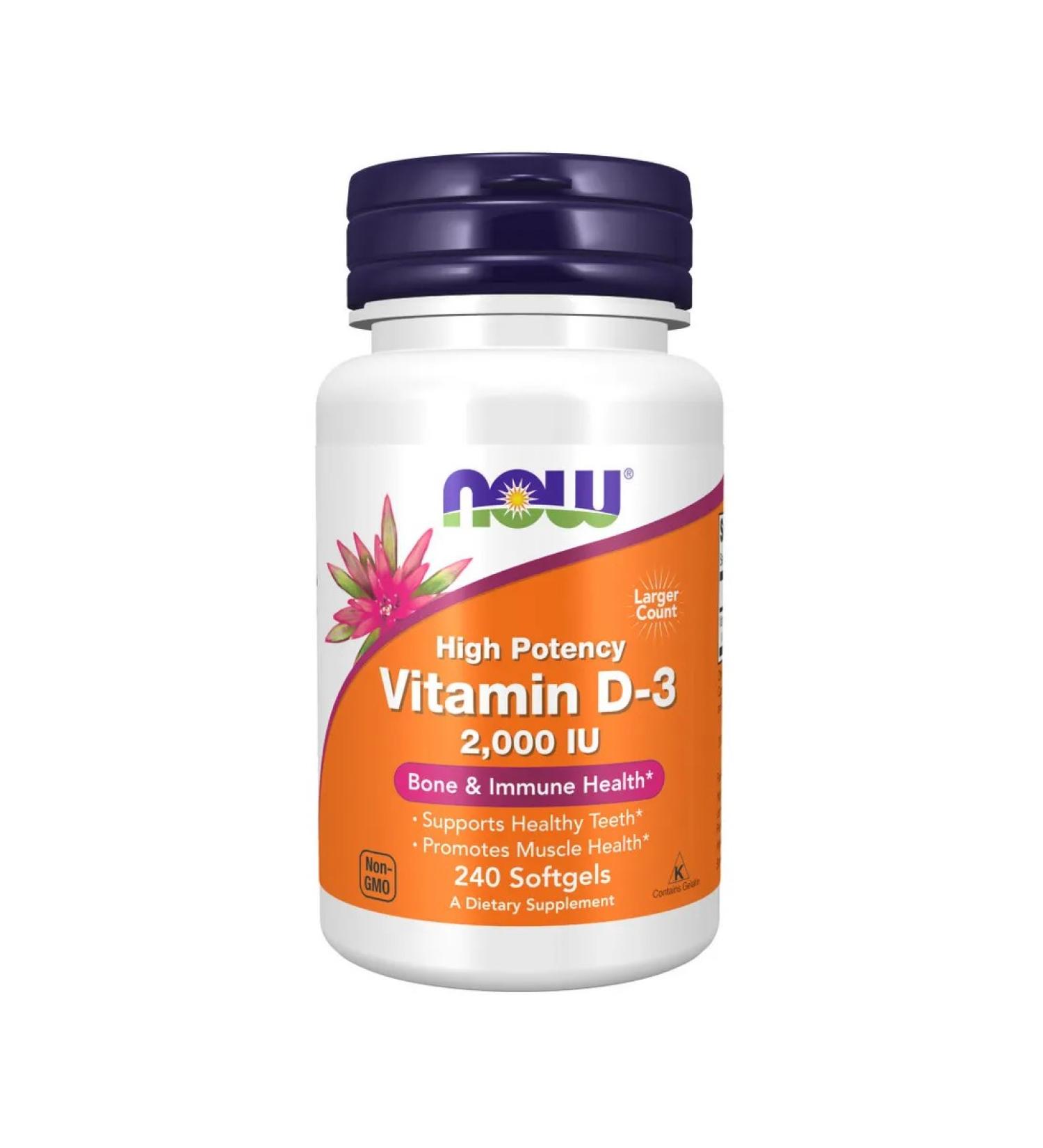 Vitamin D3 2000 IT 240 capsules - Buy Online on GoSupps.com