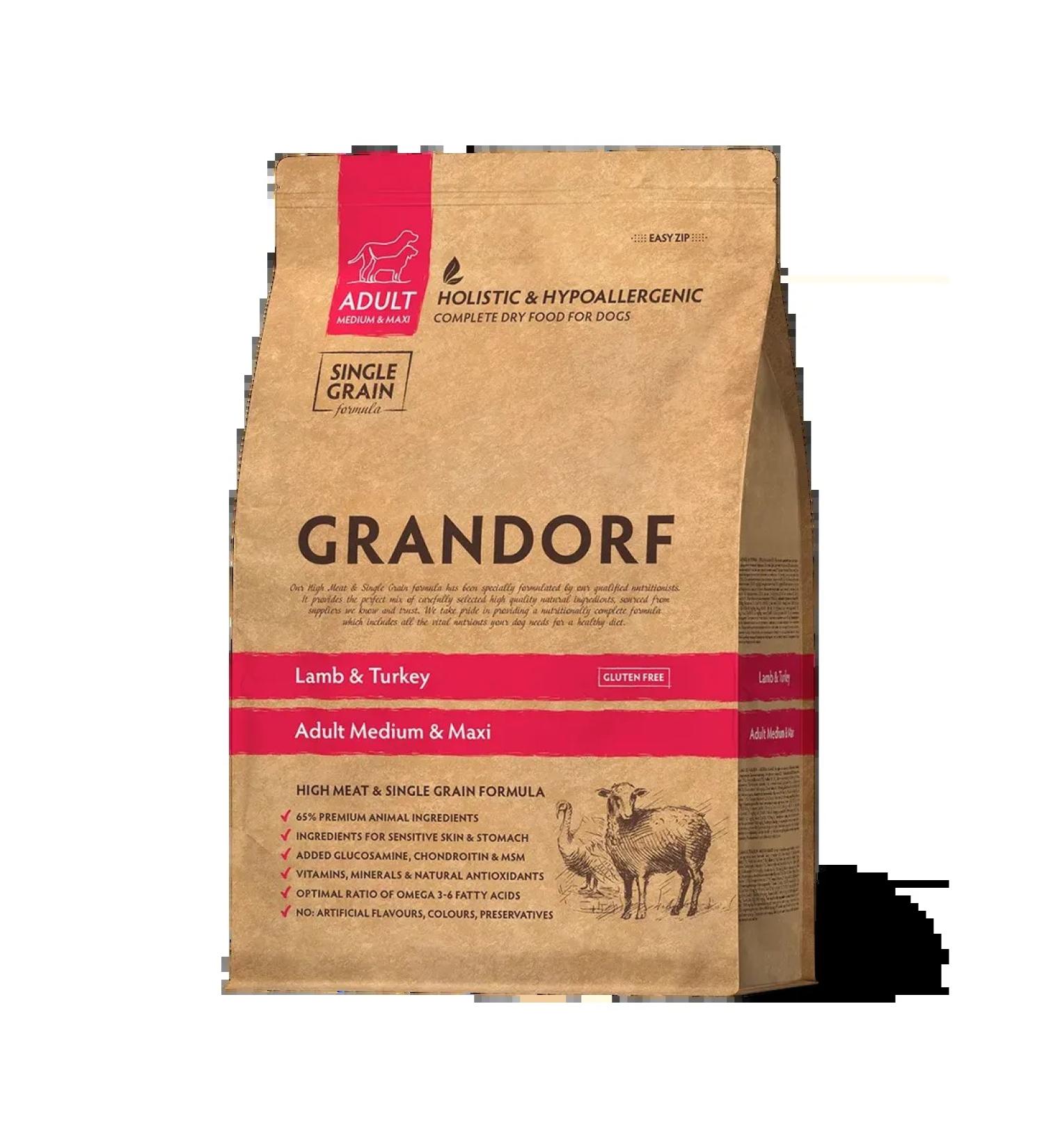 Grandorf Lamb with a turkey for medium and large rocks 3kg - Buy Online on GoSupps.com