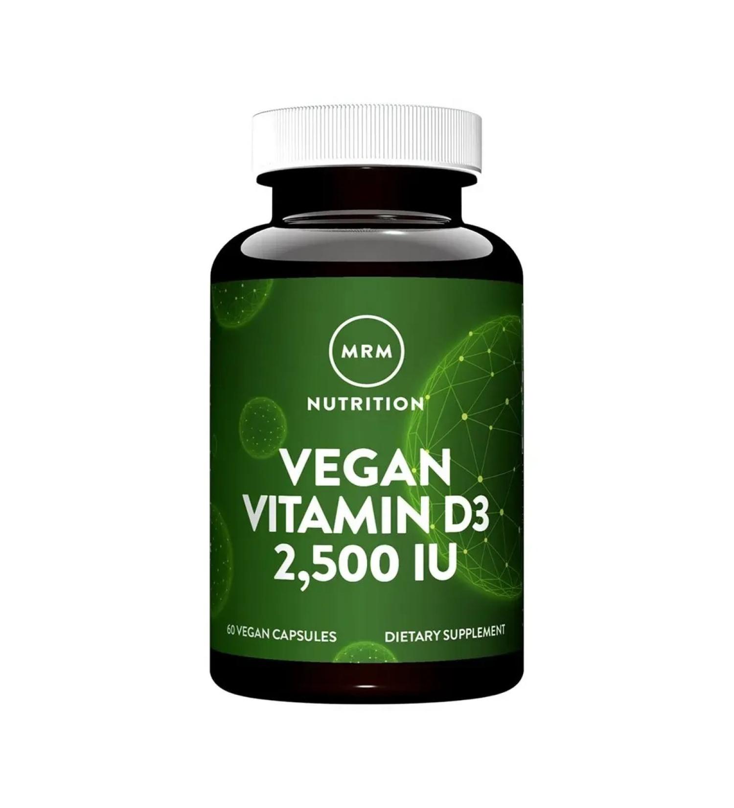 MRM Nutrition Vitamin D3 50 g (2 500 IU) 60 capsules - Buy Online on GoSupps.com