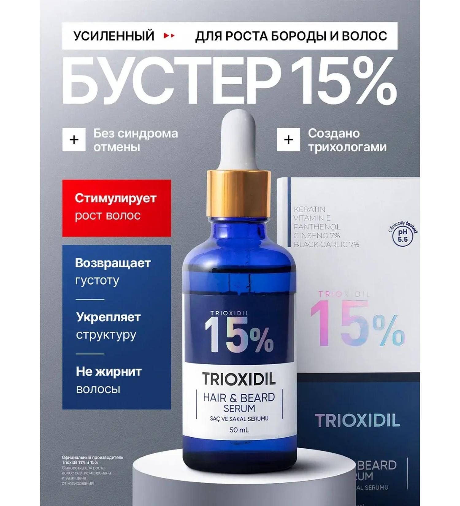 TRIOXIDIL Remedy for the growth of beard and hair - Buy Online on GoSupps.com