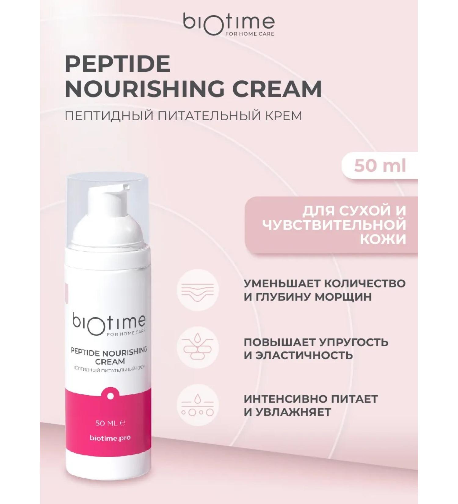 BIOTIME Face cream anti -aging from wrinkles with retinol peptides - Buy Online on GoSupps.com