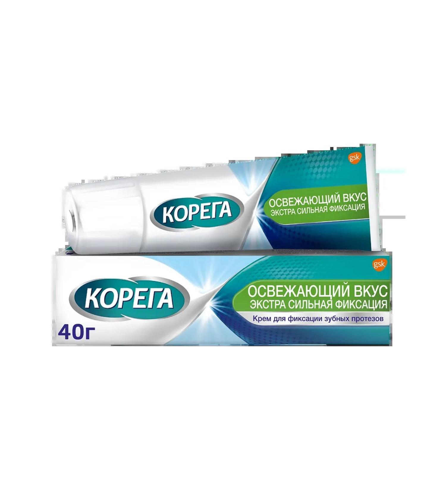 Korega refreshing taste cream for fixing dentures 40 ... - Buy Online on GoSupps.com
