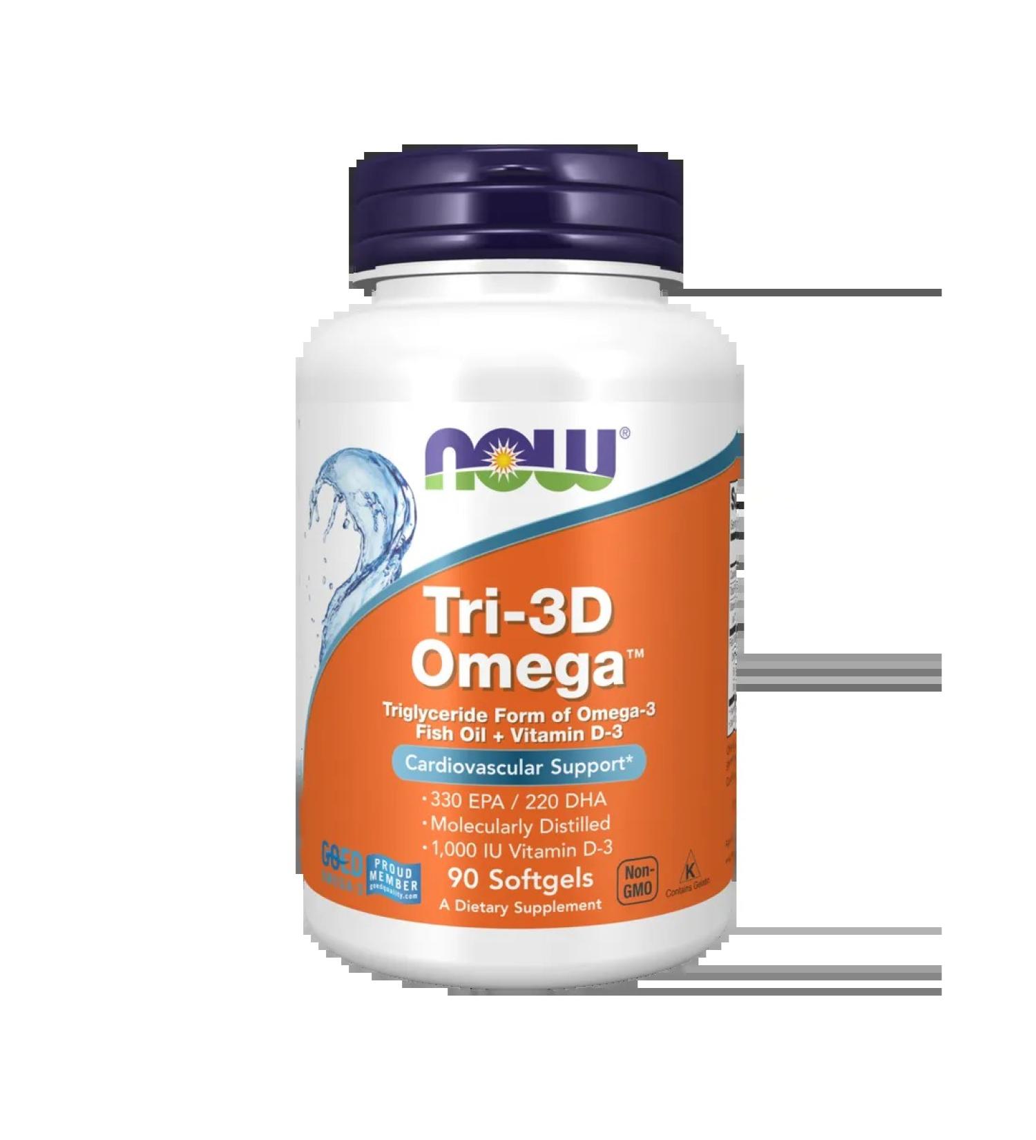 Now Tri-3D Omega capsules weighing 1562 mg 90 pcs