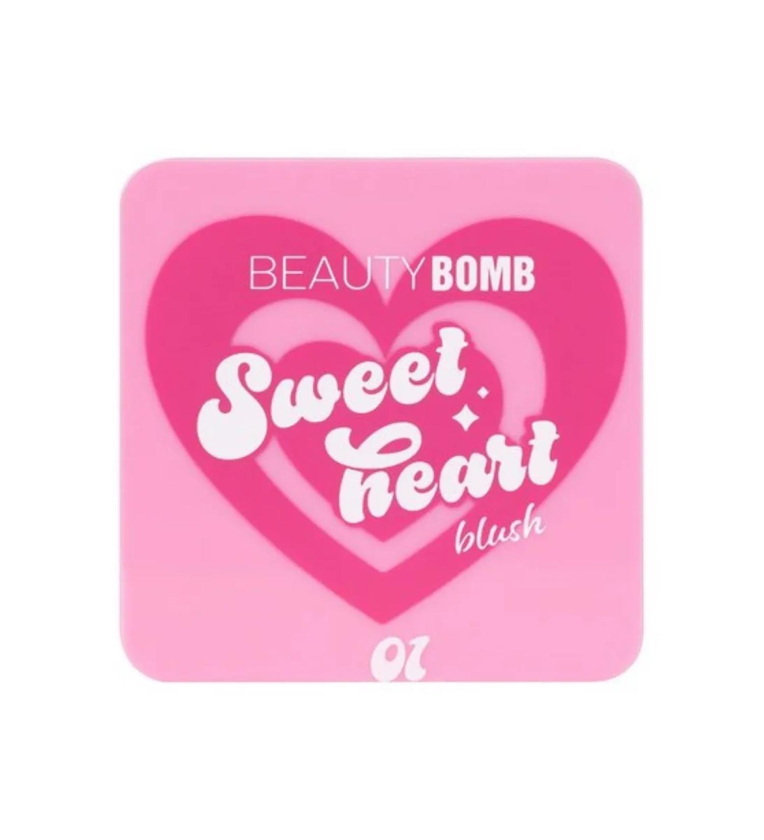Beauty Bomb Compact blossom for face tone 01 Sweetheart blush